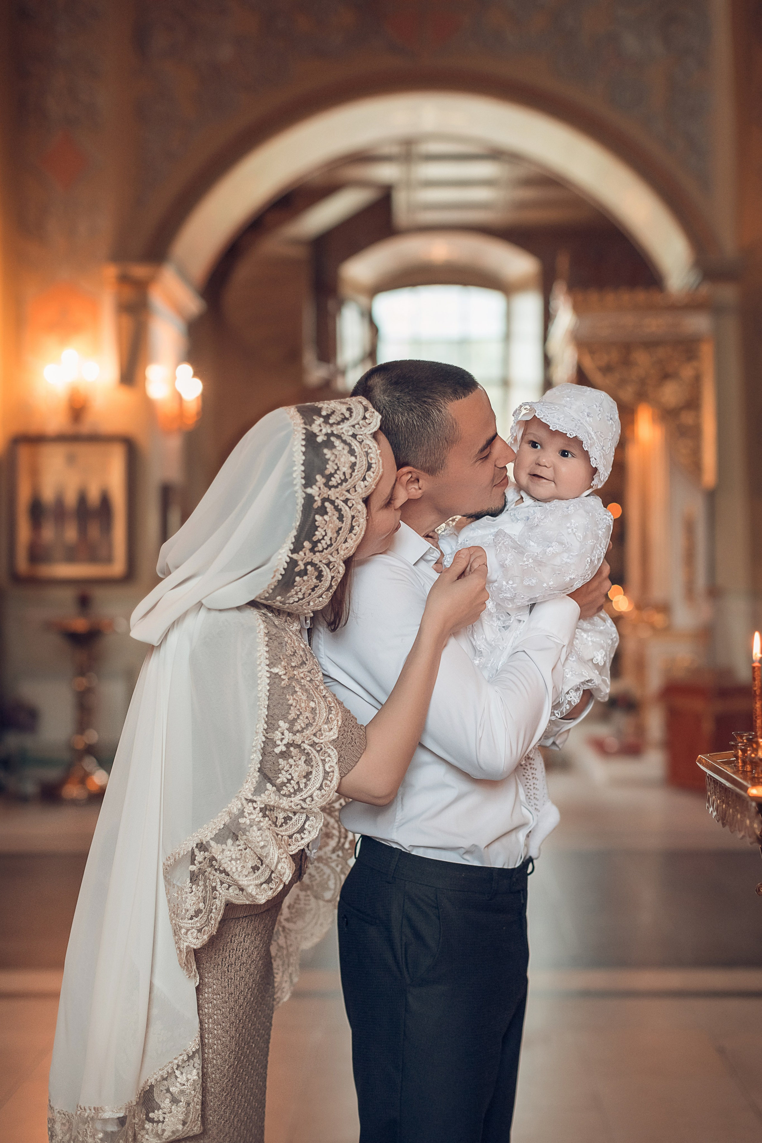 Таинство Крещения Марии в соборе Покрова Божьей Матери. Главная