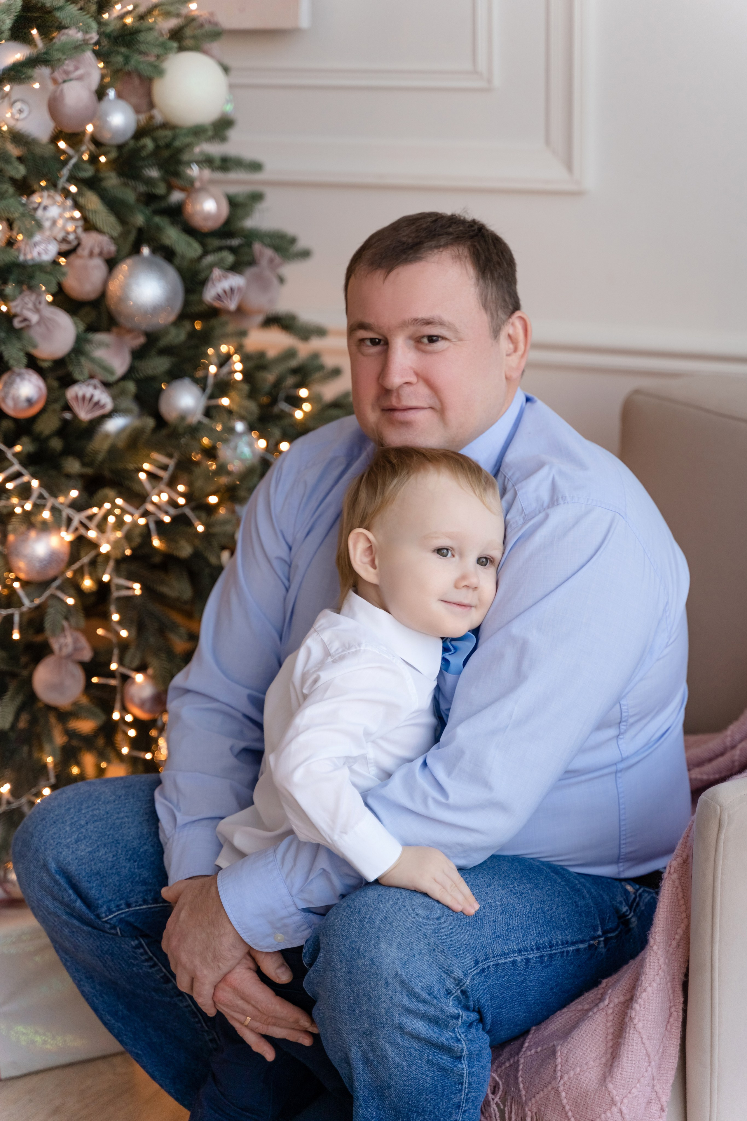 Новогодняя фотосессия для чудесной семьи. Свадебный и семейный фотограф в Санкт-Петербурге Олеся Еремеева