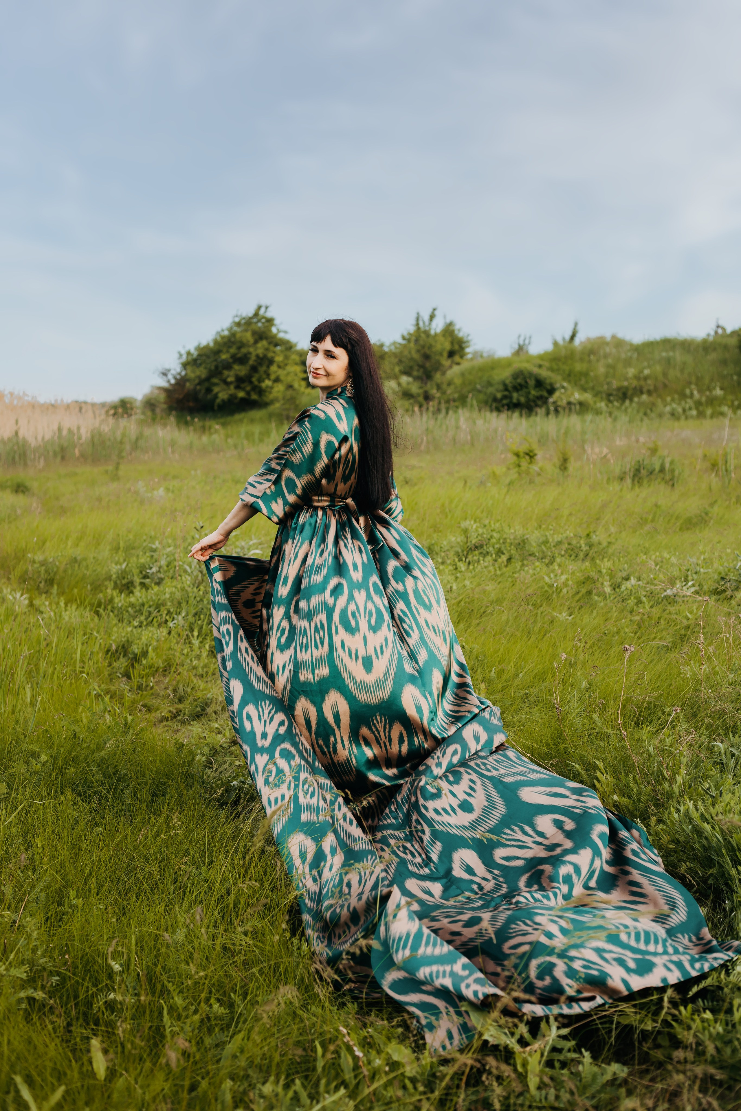 Экзотическая фотосессия в красивом платье. Свадебный и семейный фотограф в Краснодарском крае Мария Данилкина