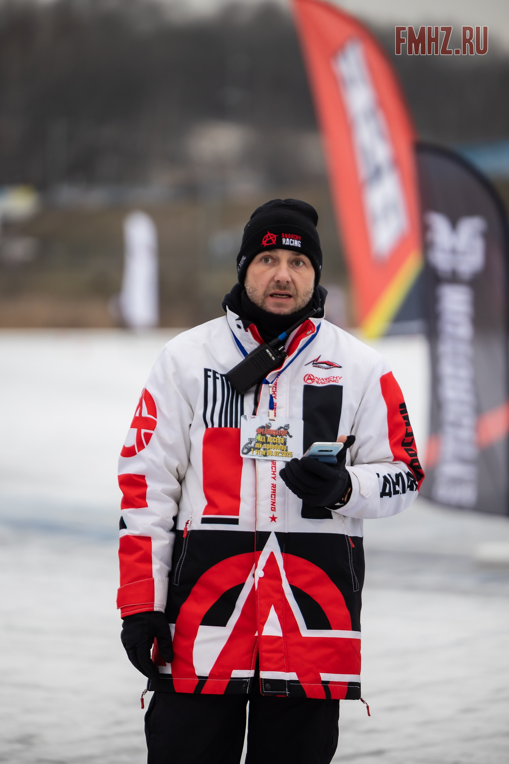 Первый этап Кубка МФР по мотокроссу на льду Большого Крылатского пруда в Москве. 8 февраля 2025 г. Фотограф Владимир Охрименко