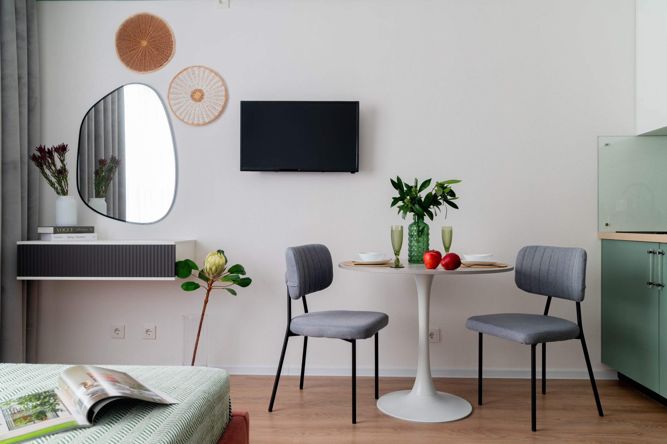 Съемка студии для посуточной аренды ЖК «Волга Парк». Интерьерный фотограф в Ярославле. Вероника Лазыкина