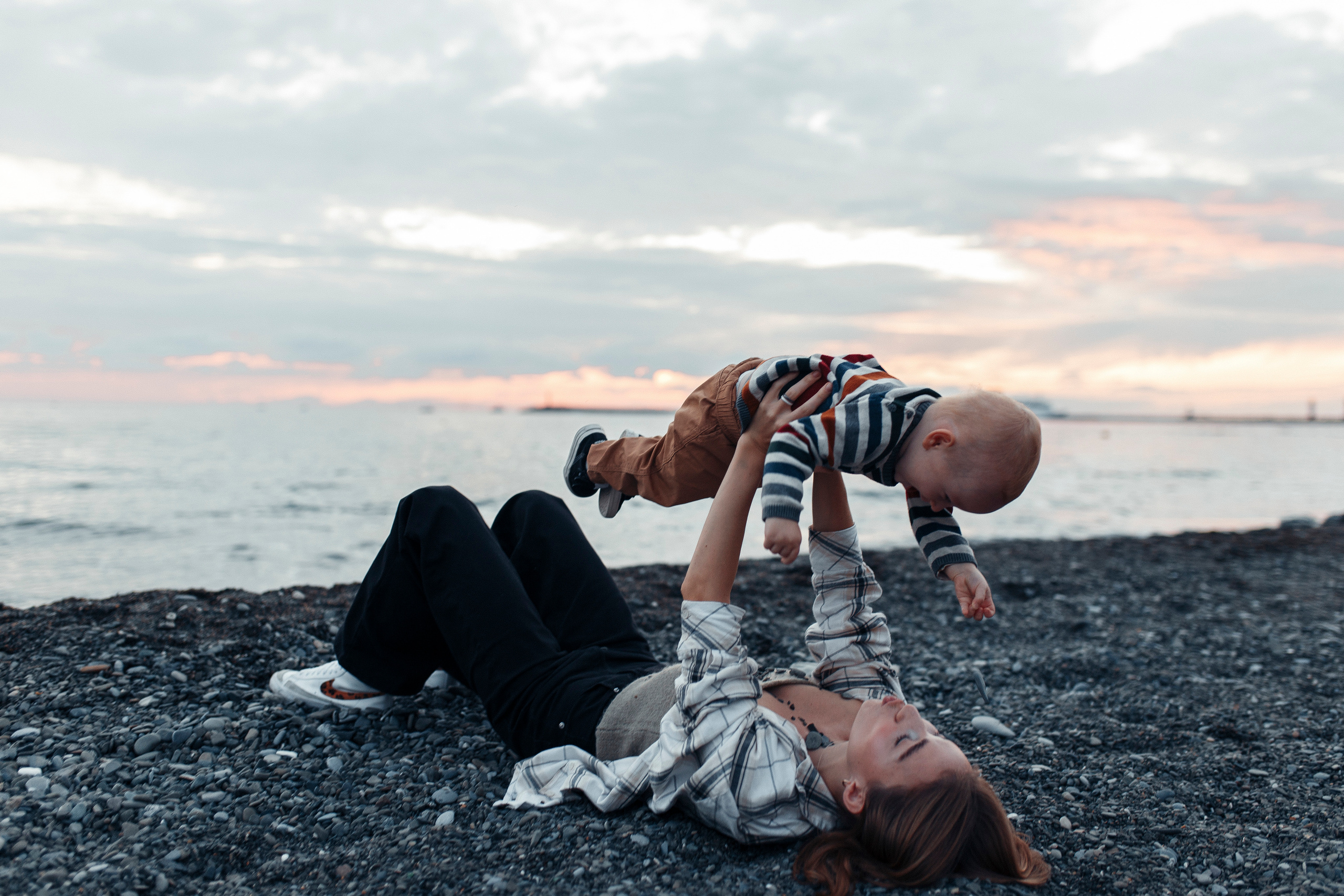 Закат на море. Семейный фотограф в Москве. Дарья Долгих