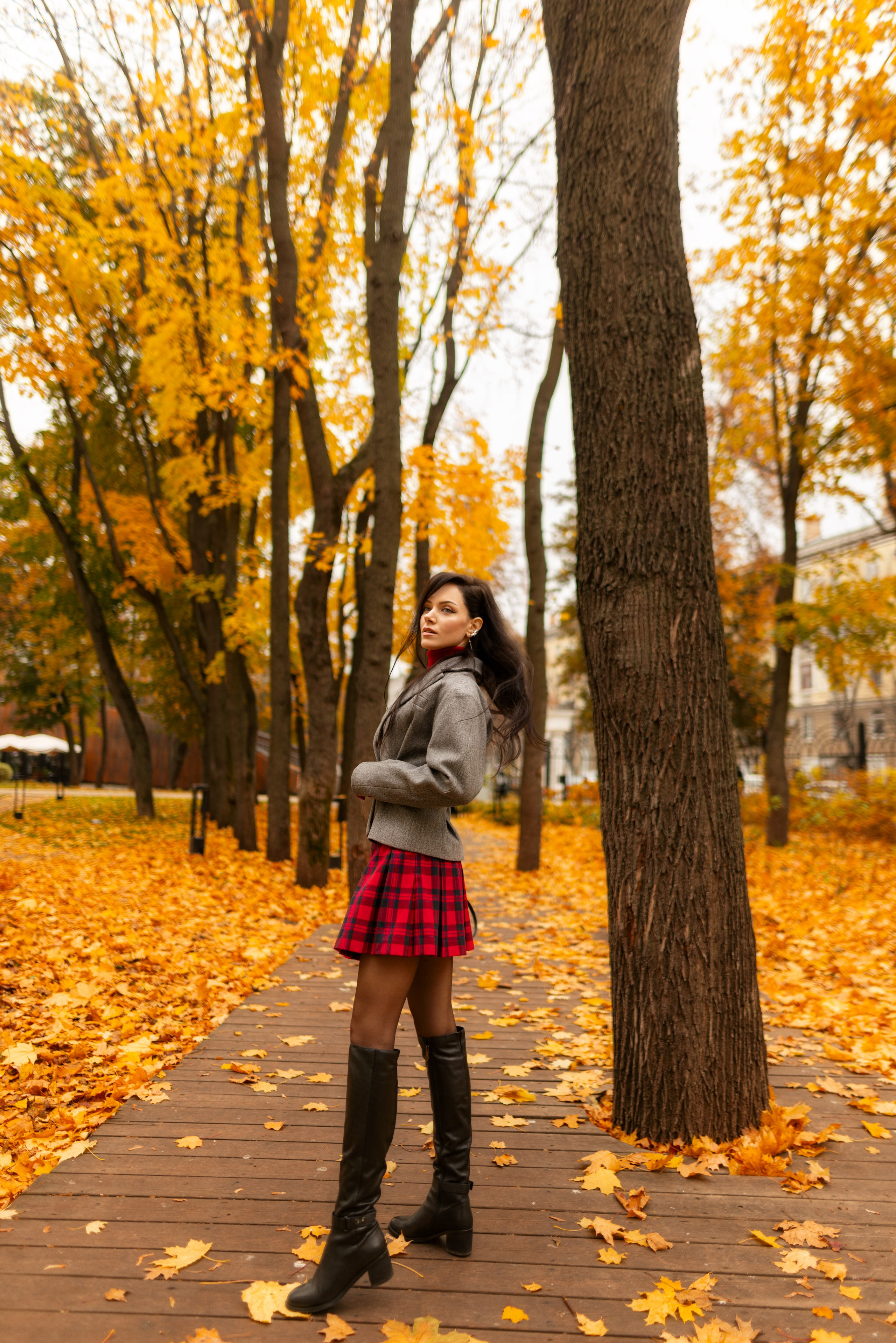 Фотосет с Екатериной в парке на осеннюю тему для «себя»