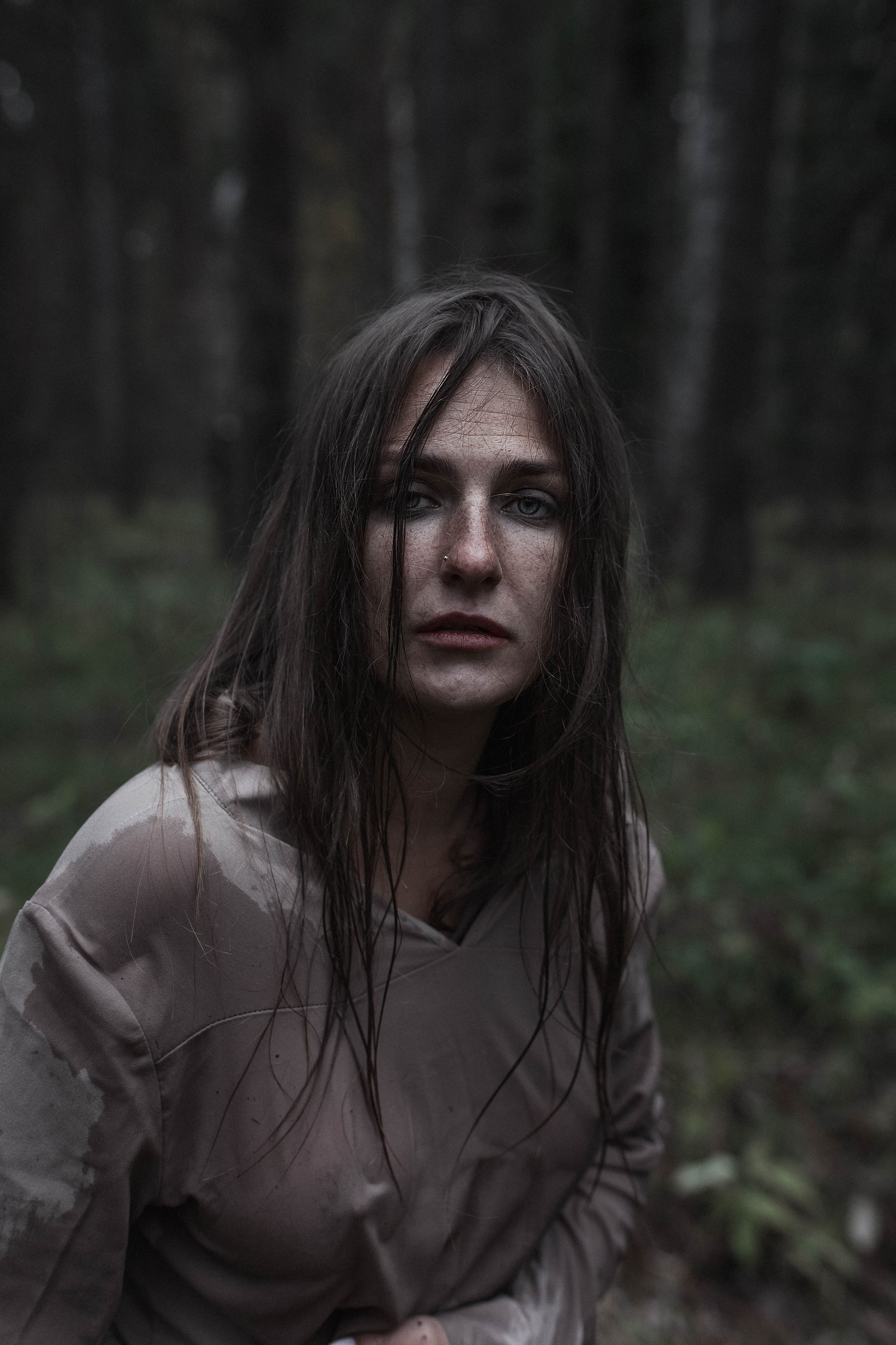 Лес Холод Октябрь. Ню Фотограф Александр Касымов Москва, фотосессии, Химки фотограф