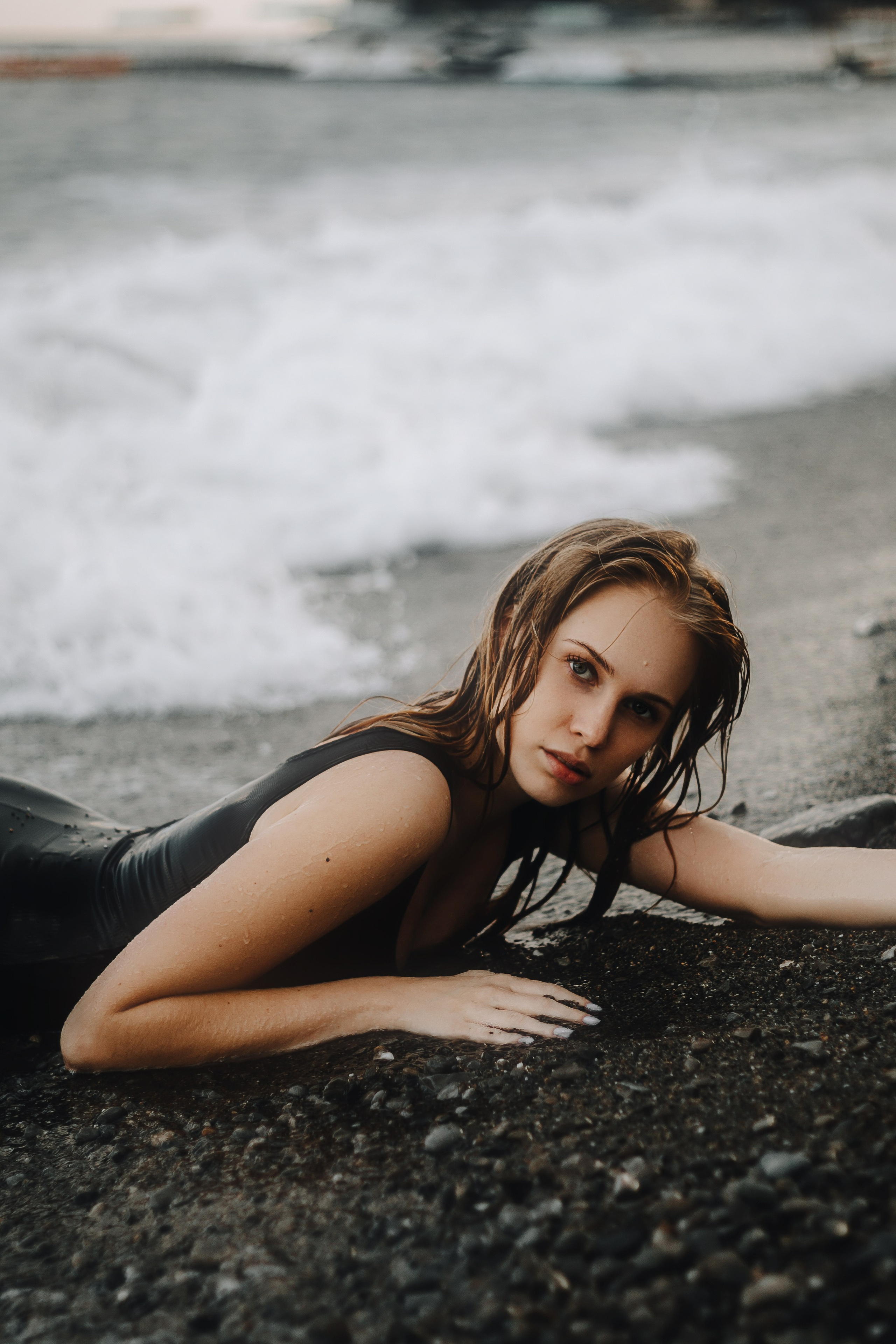 Дарья на улицах Гурзуфа и в объятиях Черного моря. Фотограф в Крыму | Виктория Нотевская