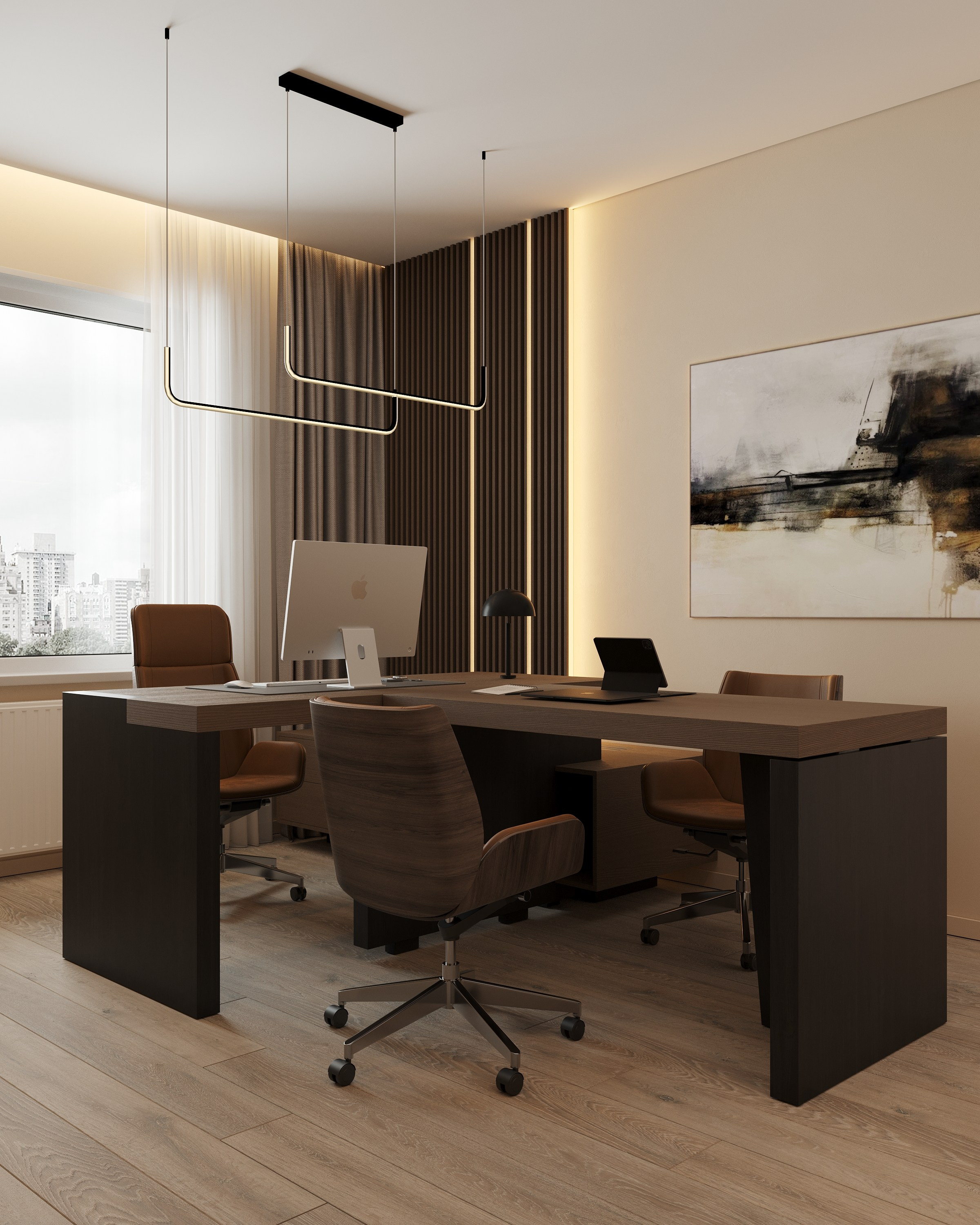 SPB | OFFICE WELL 59 м². 3d визуализатор Анастасия Науменко