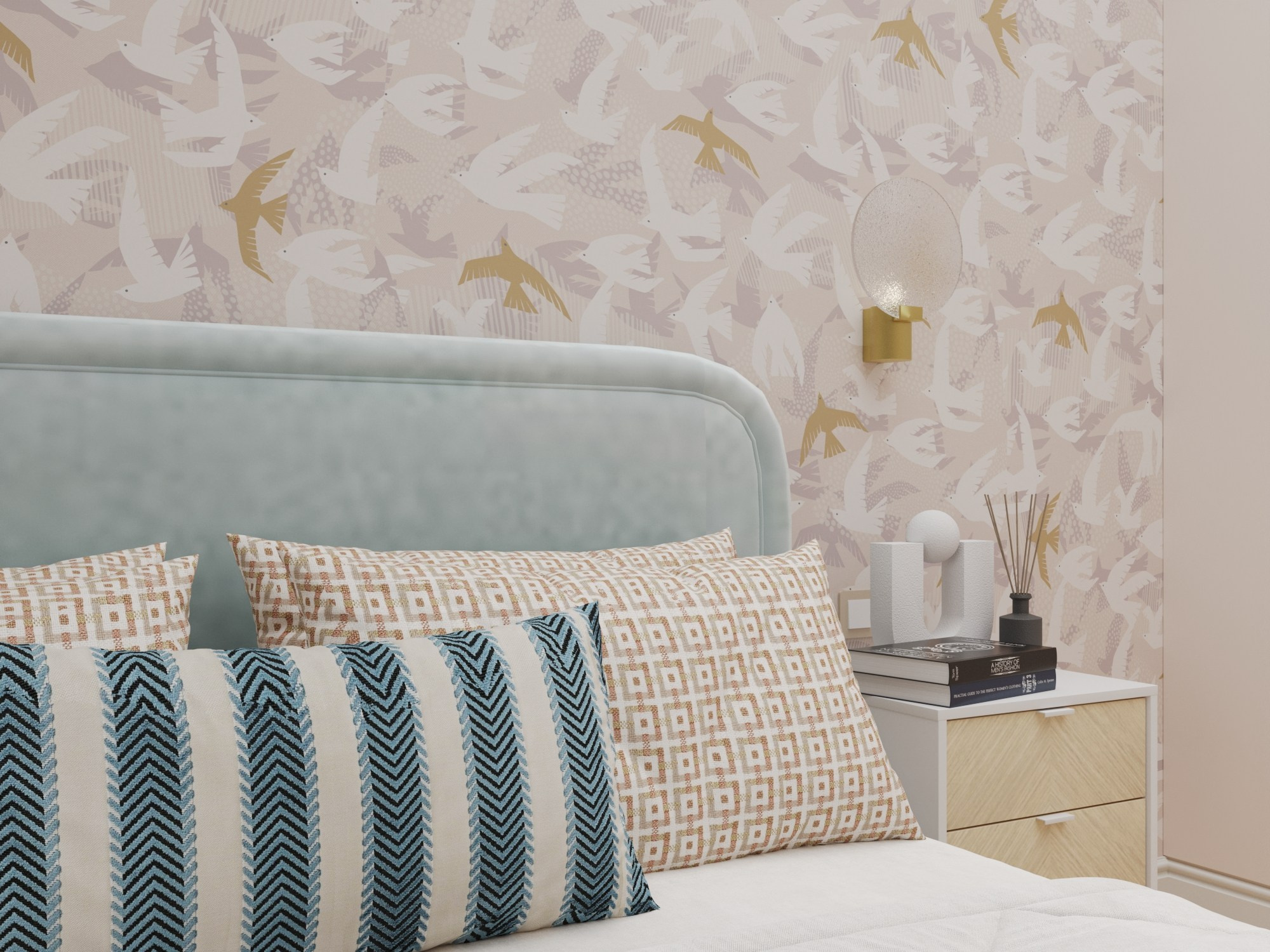 Элегантная спальня для молодой женщины. Дизайнер интерьера в Москве Ирина Собыленская