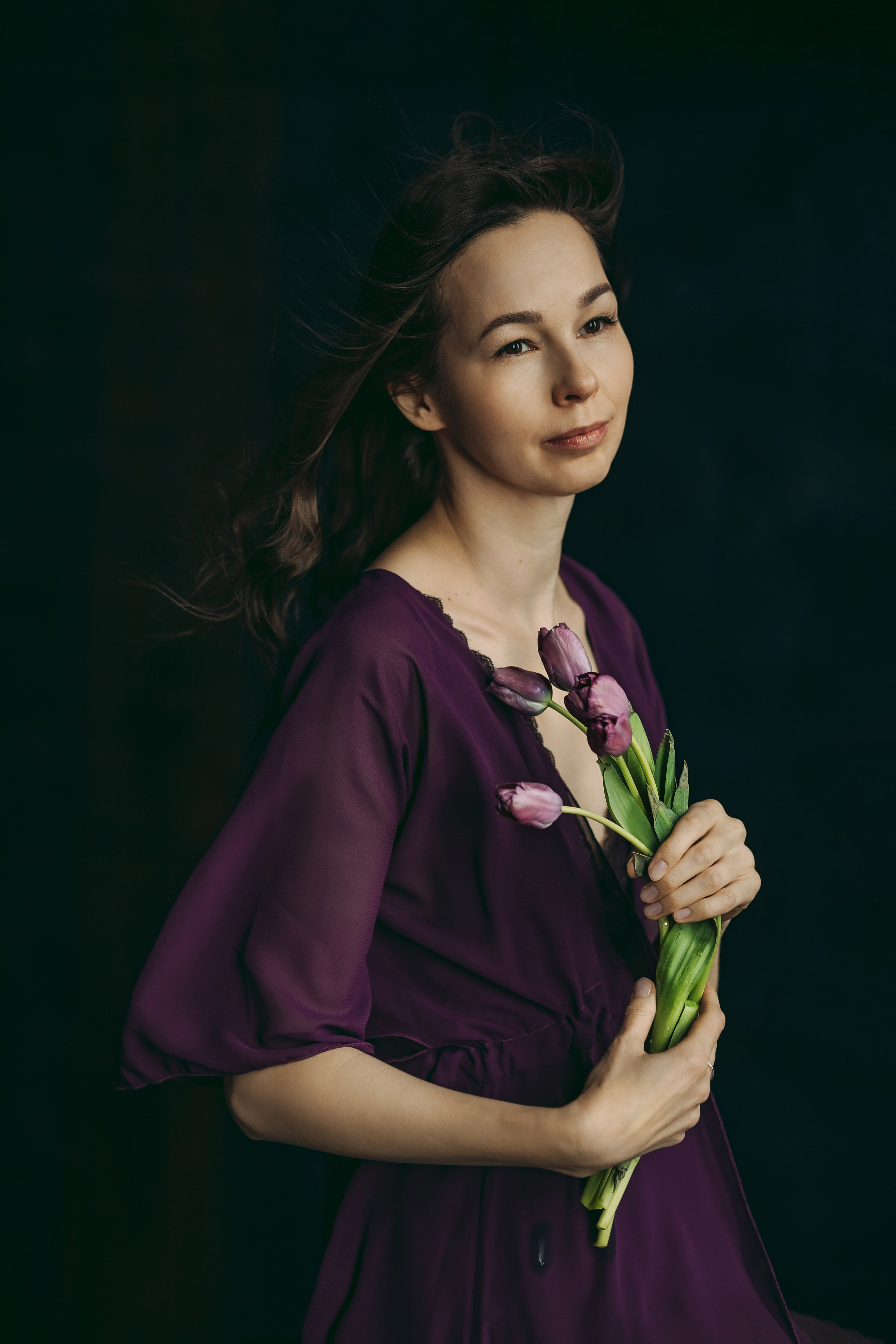 Художественный женский портрет в студии. Семейный и детский фотограф в Москве Анна Чертополох