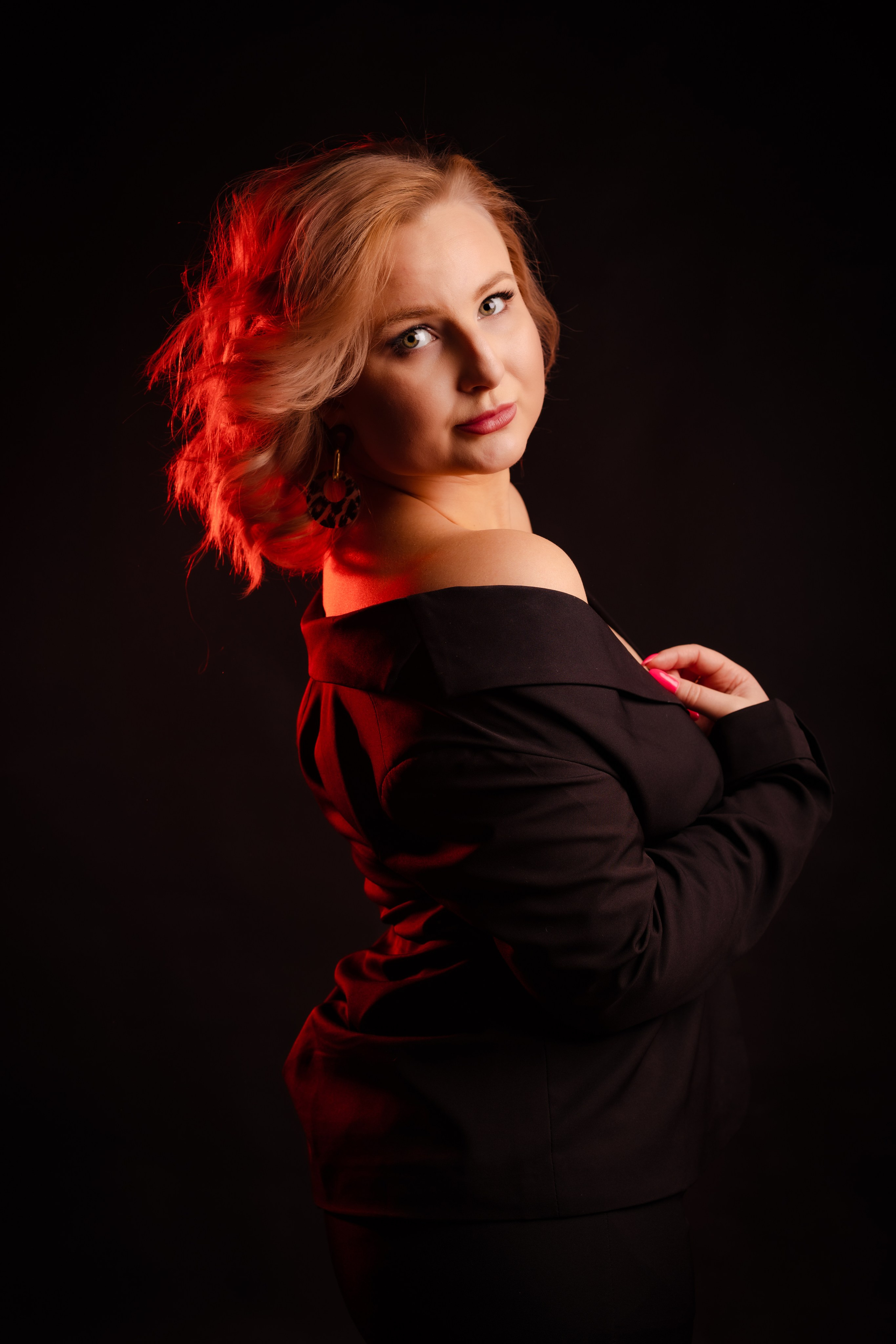 Анна Гламурная в черном. Свадебный фотограф в Москве