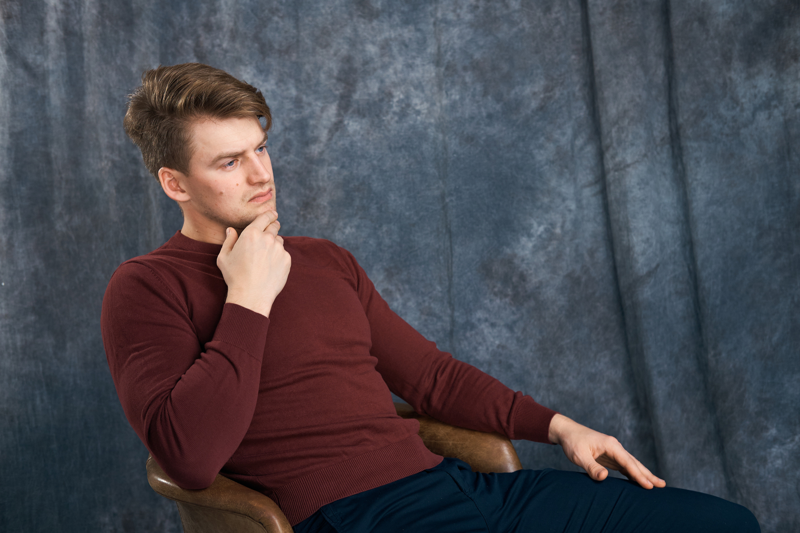 Мужской портрет в студии. Фотограф Дмитрий Соколов Киров