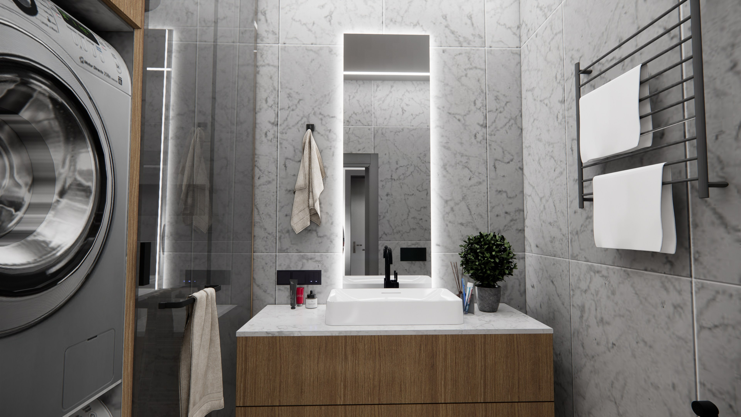 Проект № 3 — Квартира 40 кв. м. LANOIR: визуализация проектов, интерьер, экстерьер, ArchiCAD чертежи | Стерлитамак