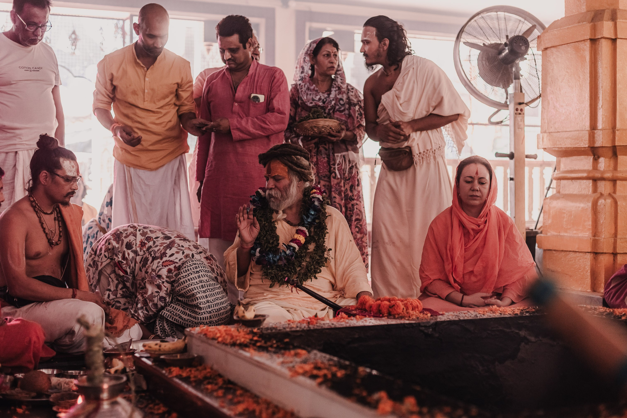 Navaratri yajna at Devraha Baba Ji ashram. Мариам Багдасарян