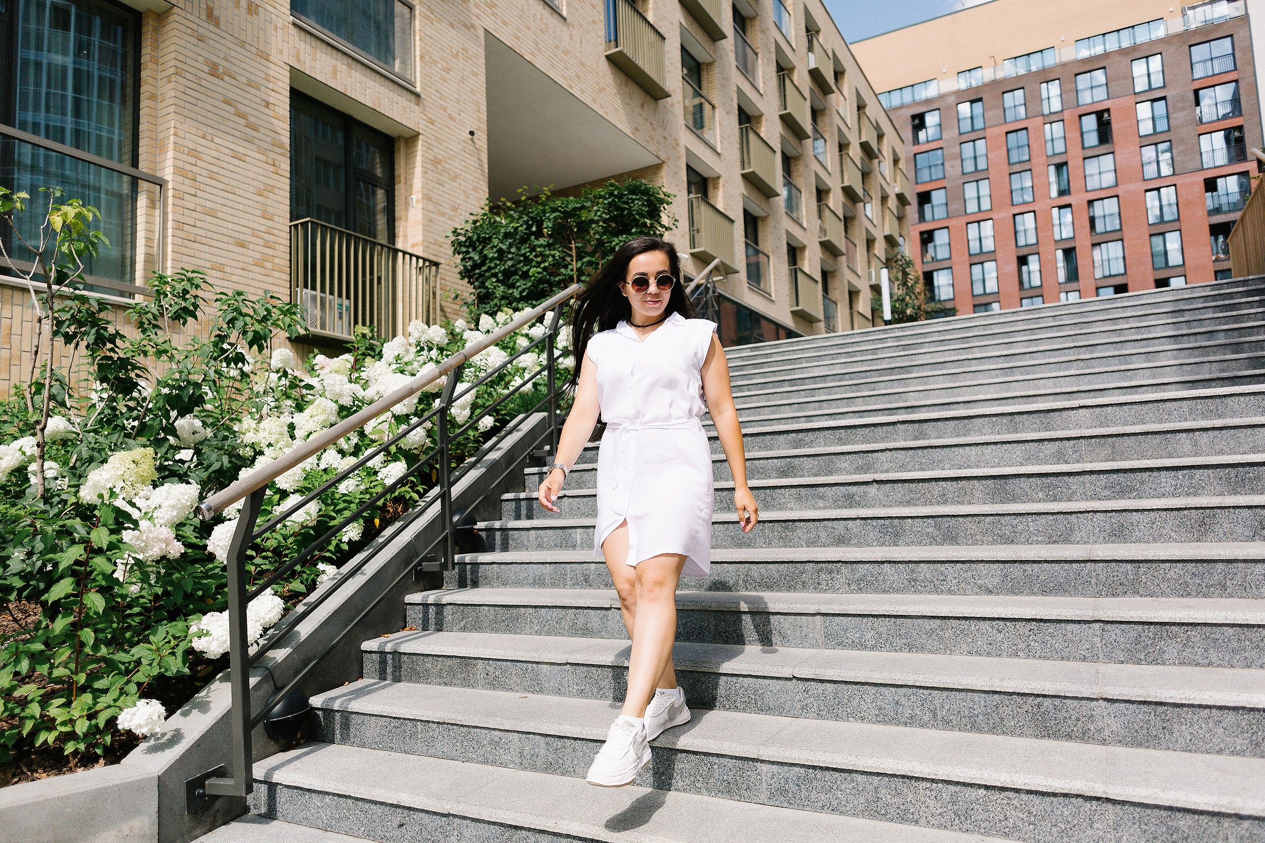 Женский портрет на улице летом. Портретный и репортажный фотограф. Мыльников Илья