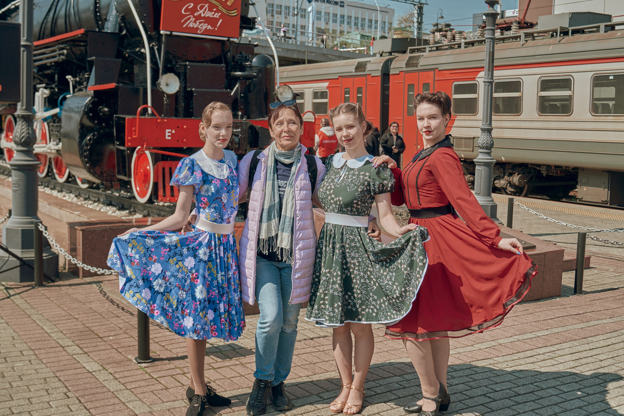 Поезд Победы!. Фотограф во Владивостоке