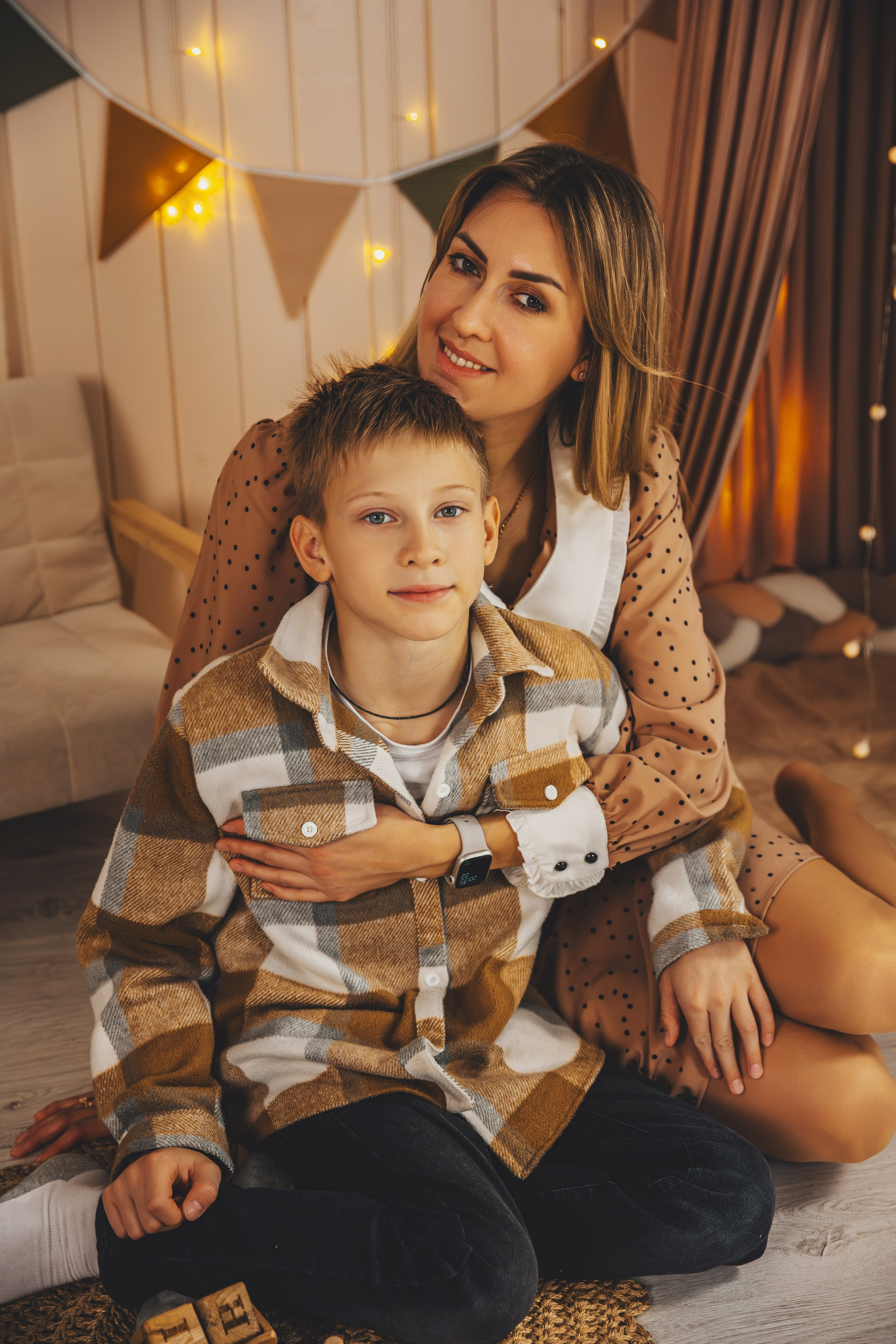 Фотосессия малыша на годик в студии. Семейный и женский фотограф в Москве Надежда Воробьева