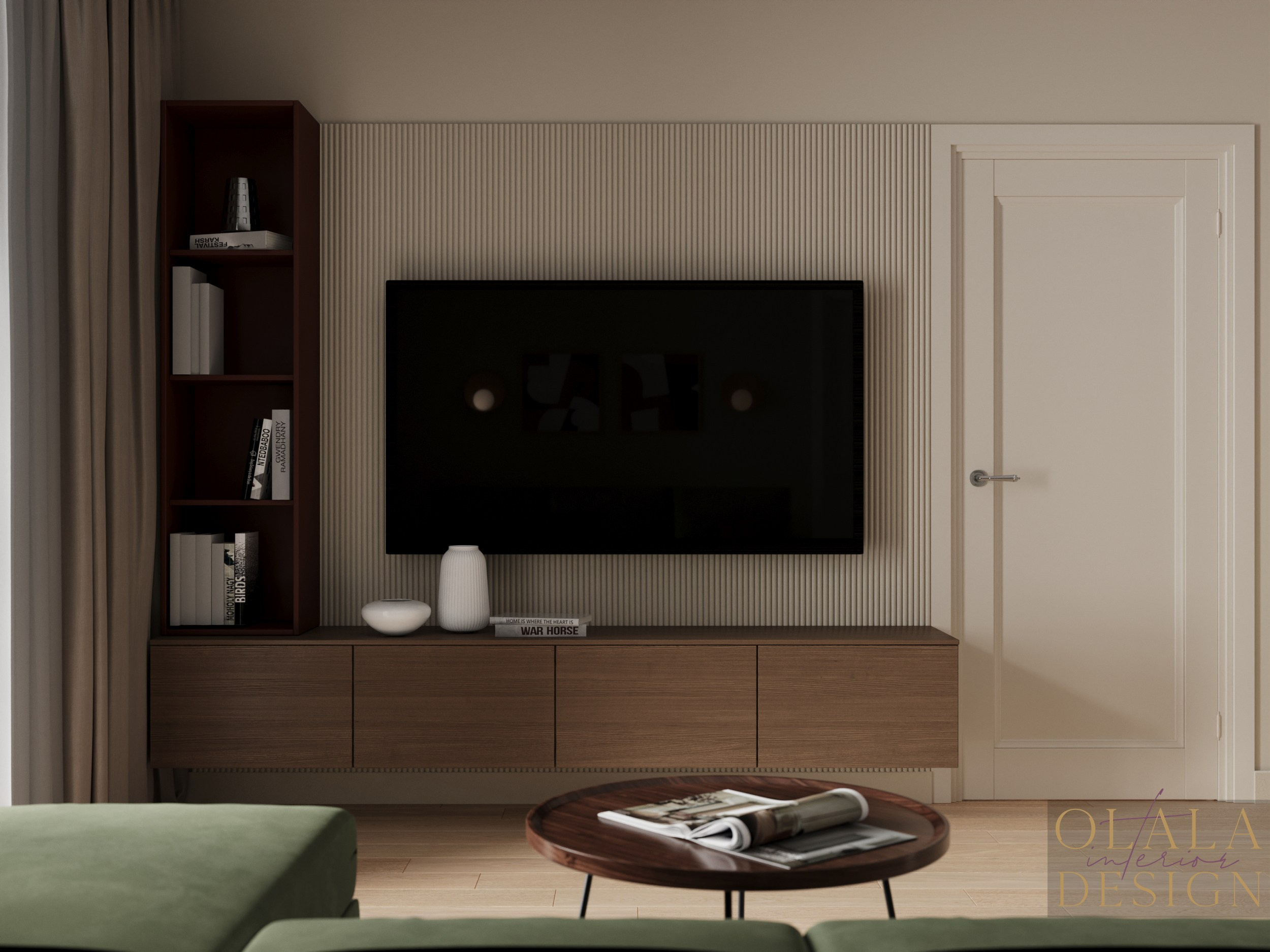 «Осенние краски», 71кв.м. Дизайнер интерьеров Olala interior design