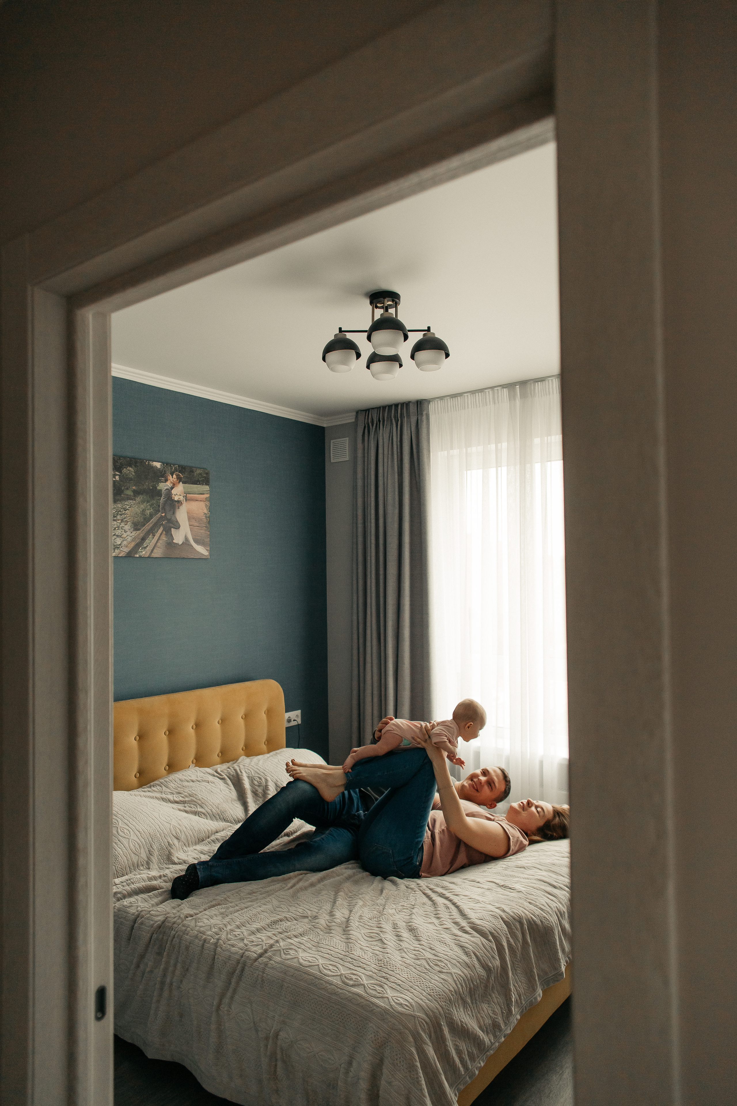 Настя Макс и Алиса. Домашняя уютная фотосессия. Свадебный, семейный и женский фотограф в Москве Аникина Ольга