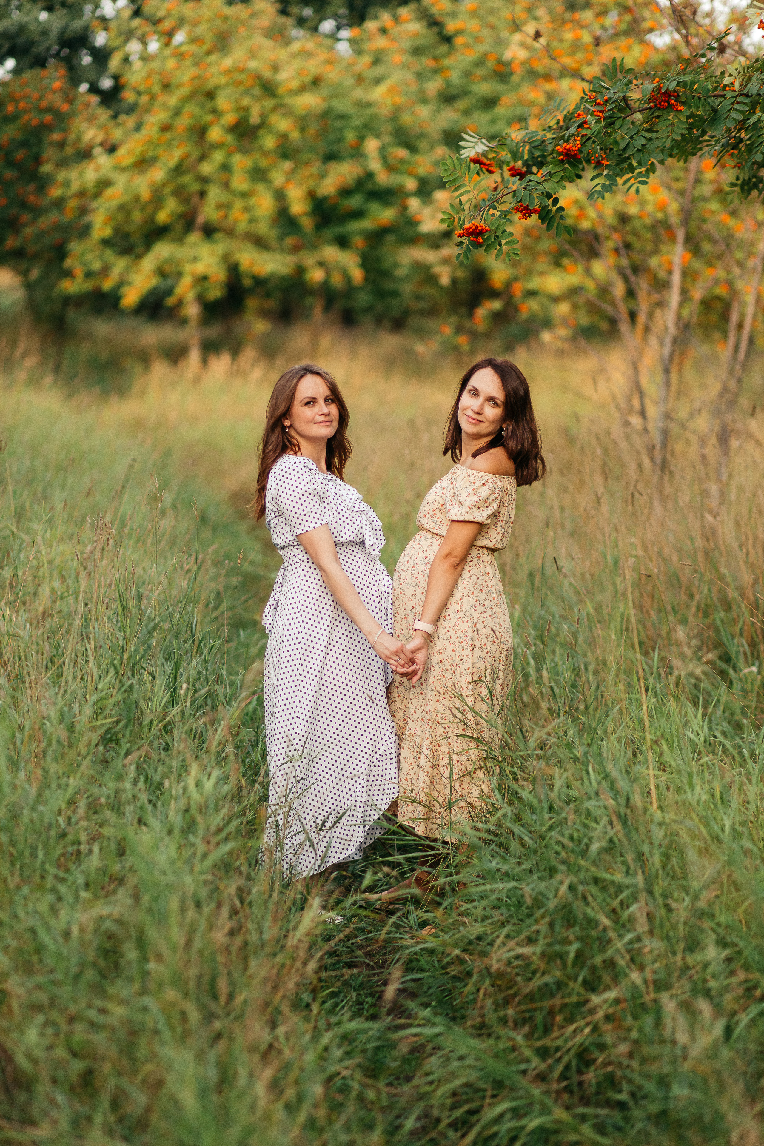 Двойная съемка беременности. Леся Макс и Наташа Игорь. Свадебный, семейный и женский фотограф в Москве Аникина Ольга