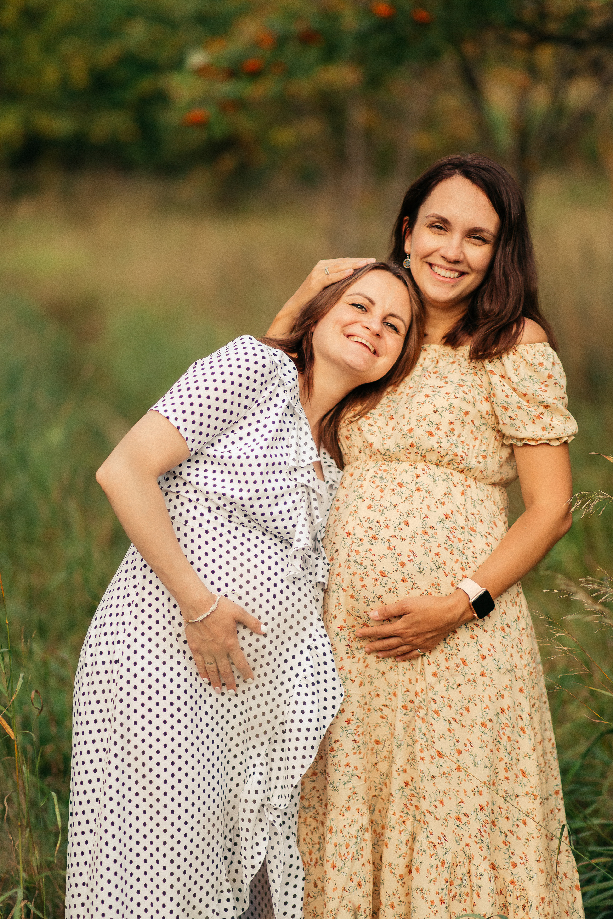 Двойная съемка беременности. Леся Макс и Наташа Игорь. Свадебный, семейный и женский фотограф в Москве Аникина Ольга