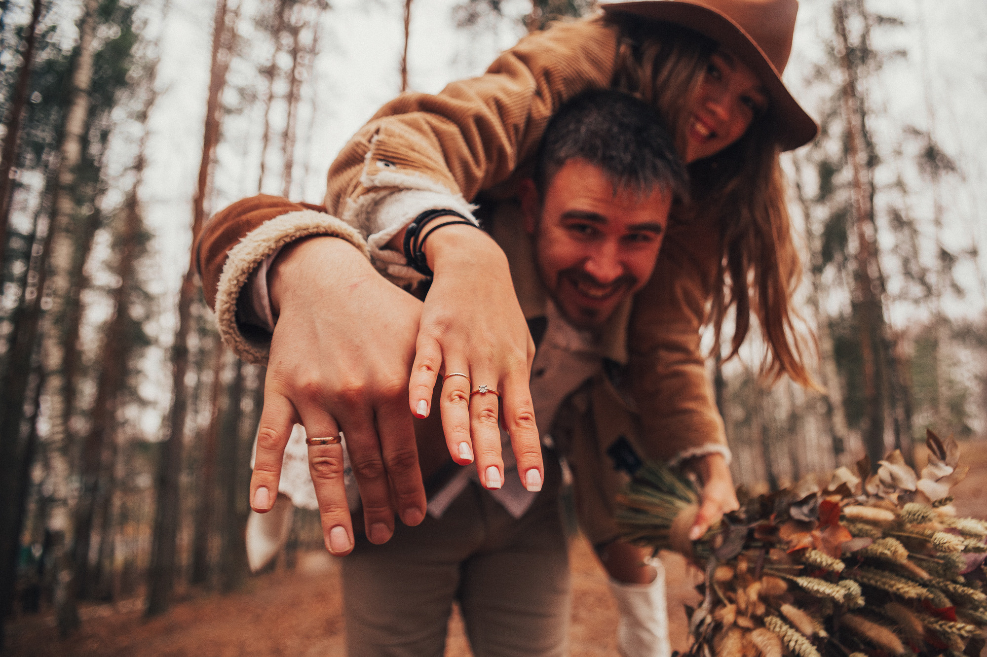 Леся Ваня. Лесная свадьба в ноябре. Свадебный, семейный и женский фотограф в Москве Аникина Ольга