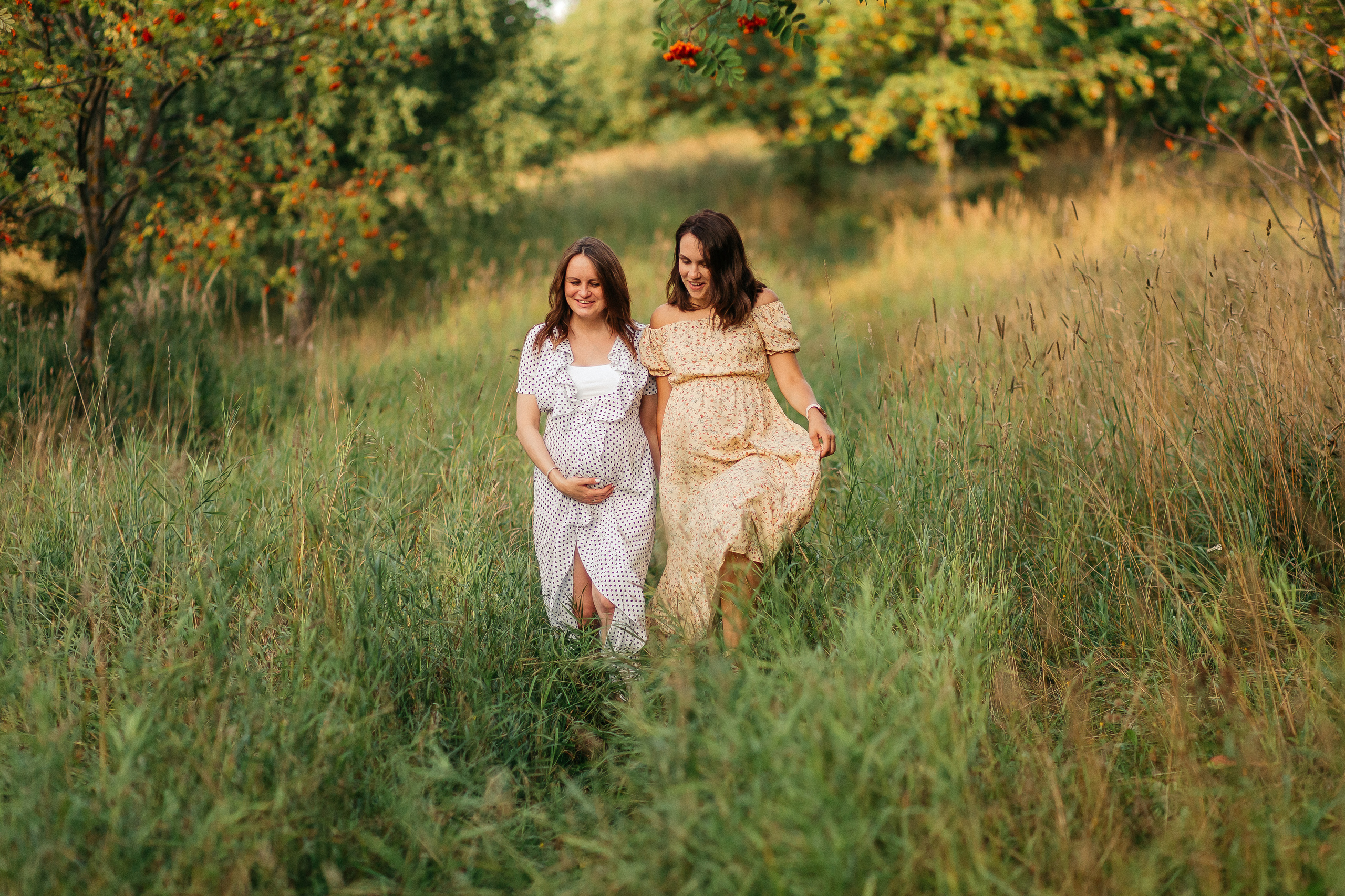 Двойная съемка беременности. Леся Макс и Наташа Игорь. Свадебный, семейный и женский фотограф в Москве Аникина Ольга