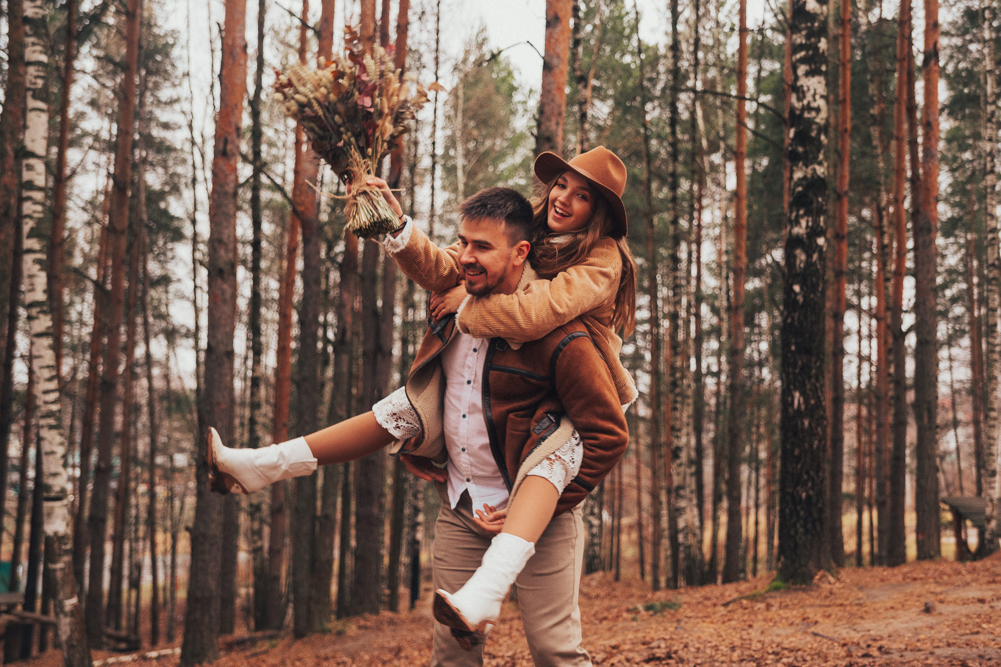 Леся Ваня. Лесная свадьба в ноябре. Свадебный, семейный и женский фотограф в Москве Аникина Ольга