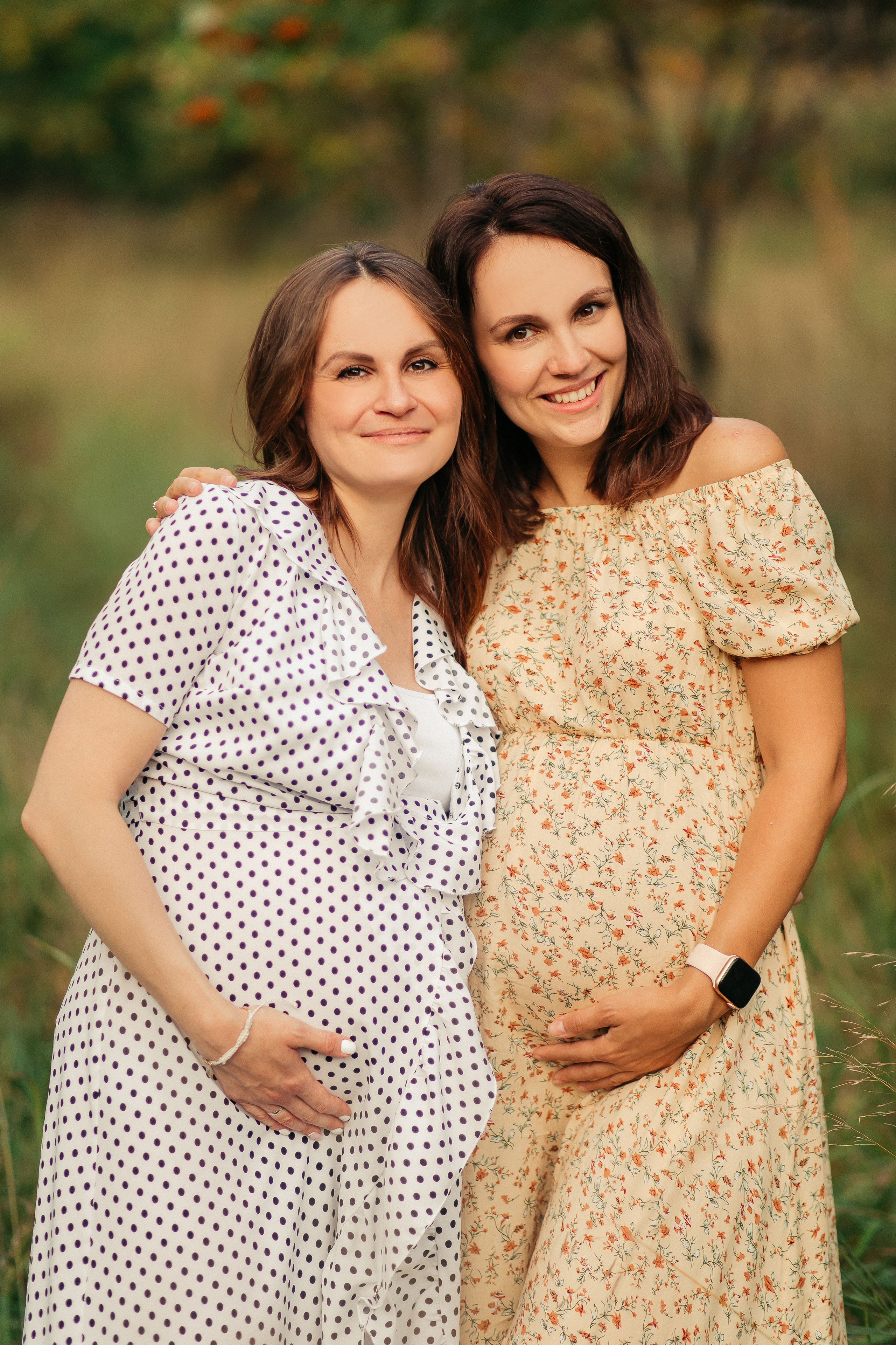 Двойная съемка беременности. Леся Макс и Наташа Игорь. Свадебный, семейный и женский фотограф в Москве Аникина Ольга