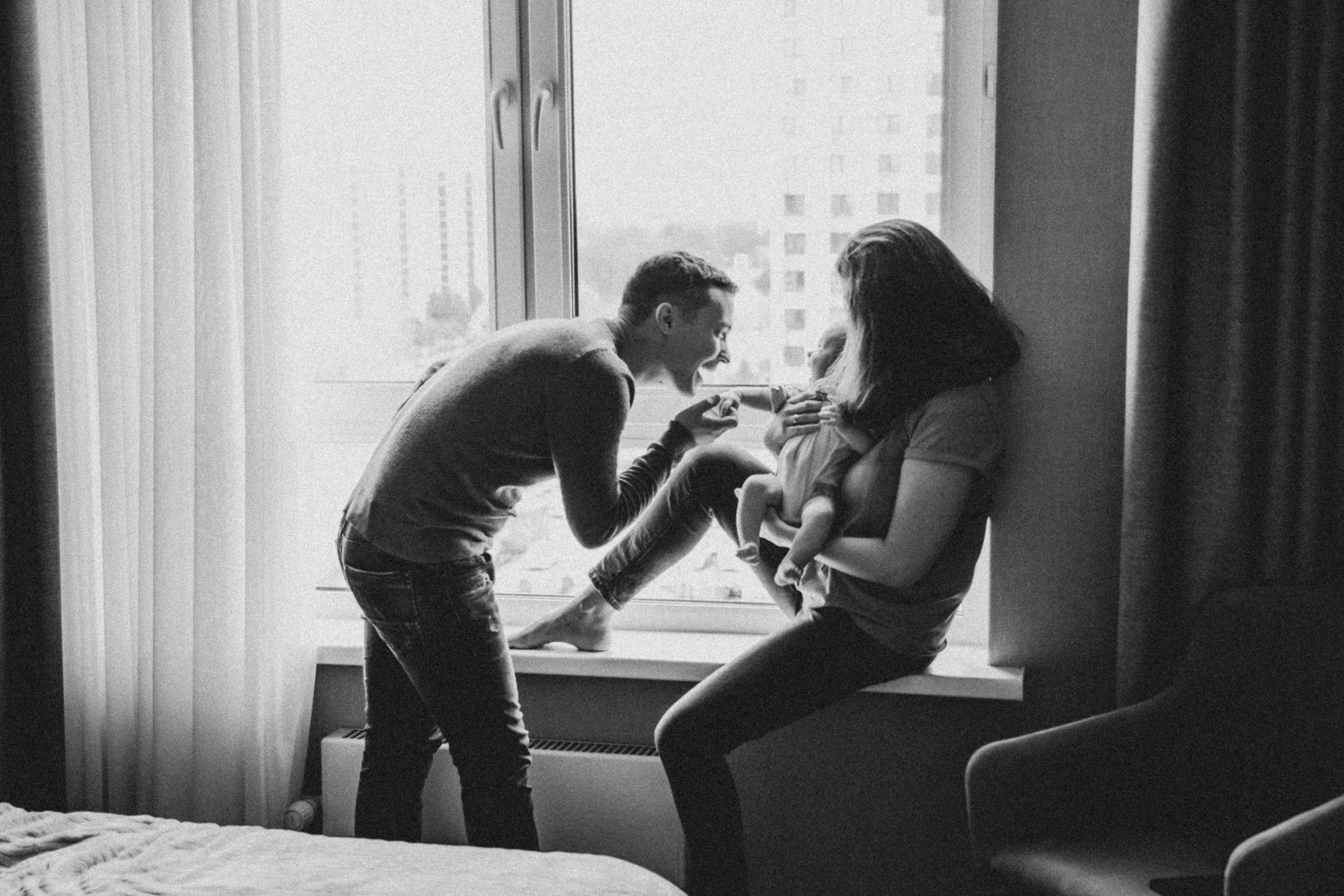 Настя Макс и Алиса. Домашняя уютная фотосессия. Свадебный, семейный и женский фотограф в Москве Аникина Ольга