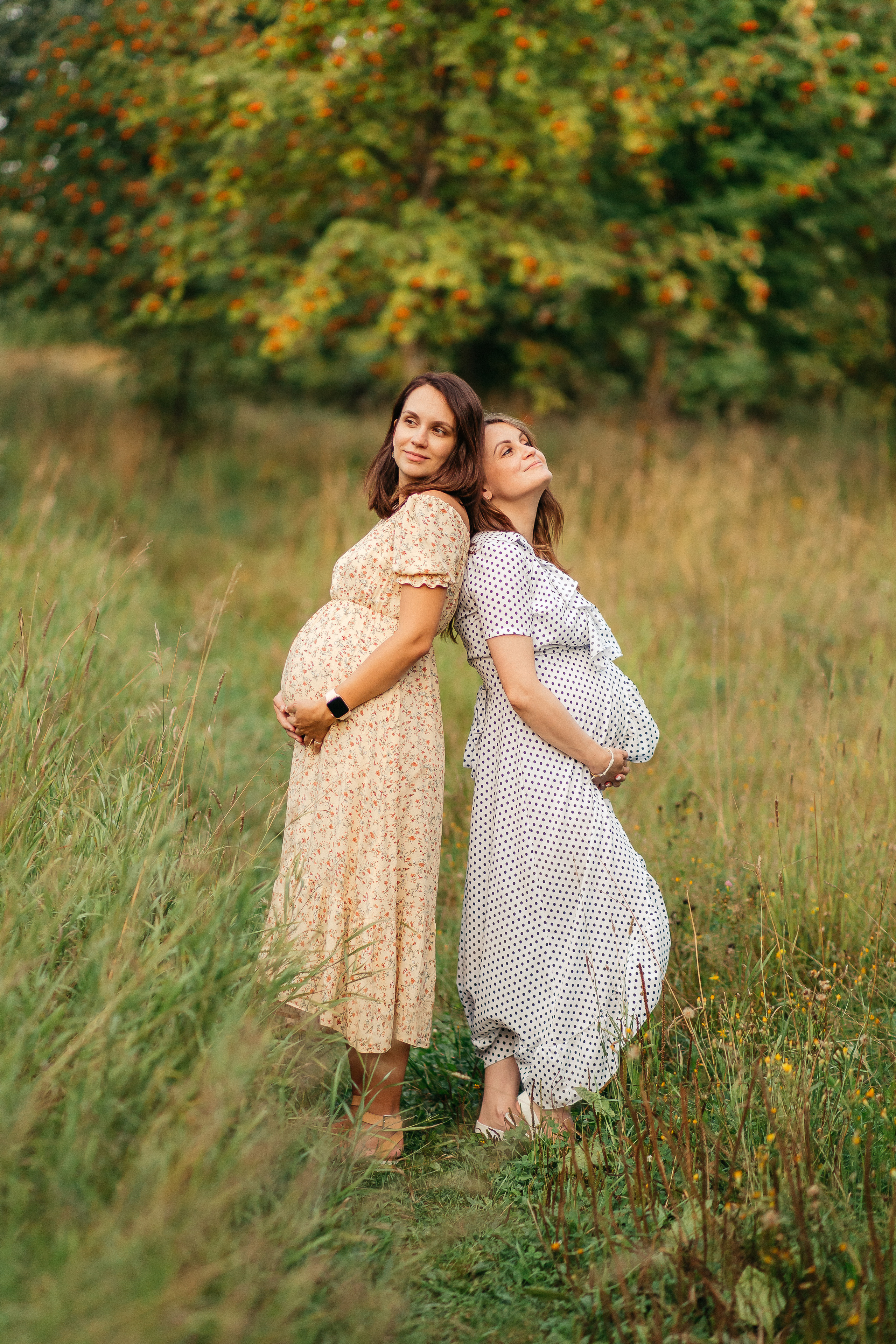 Двойная съемка беременности. Леся Макс и Наташа Игорь. Свадебный, семейный и женский фотограф в Москве Аникина Ольга