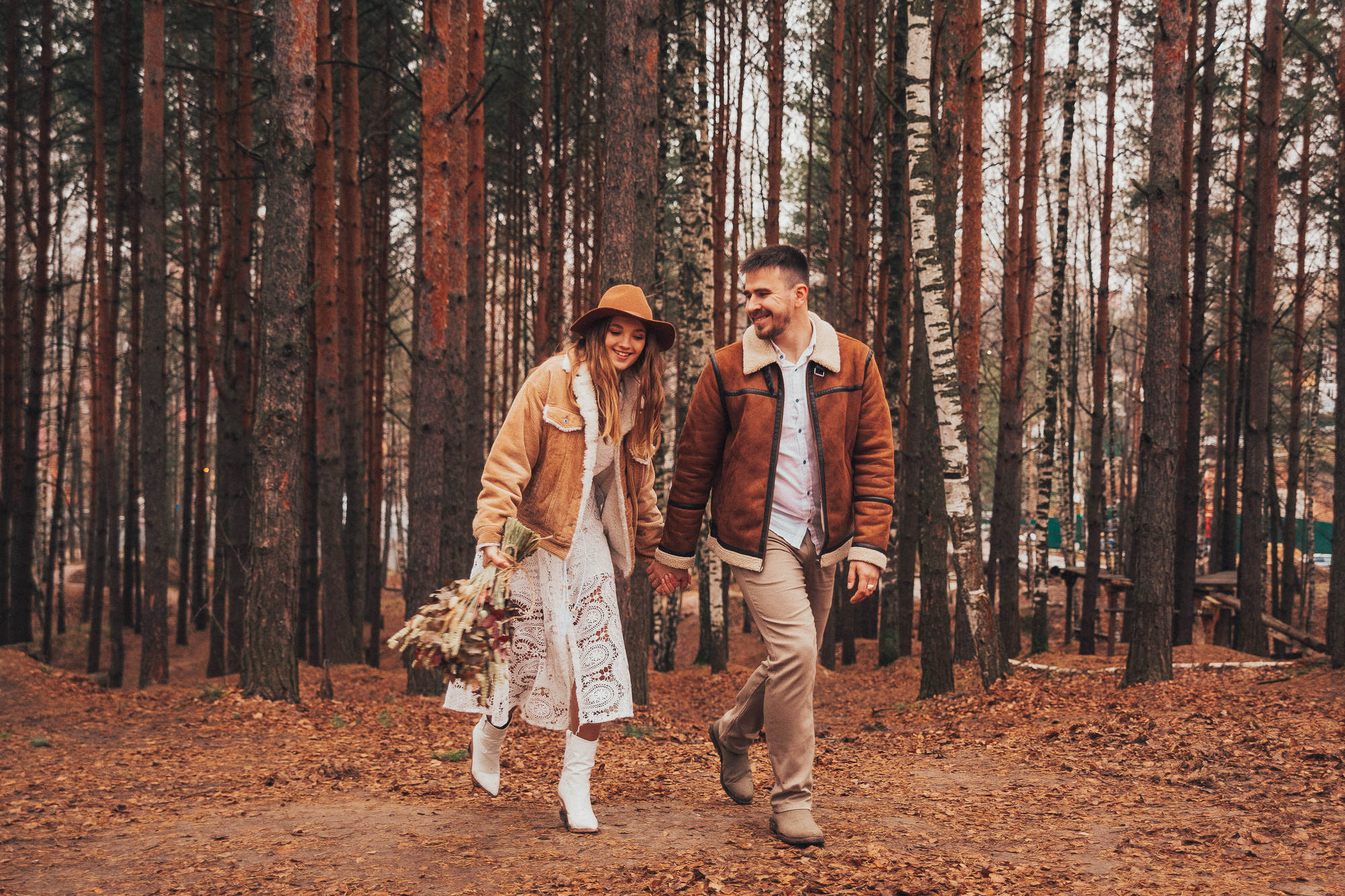 Леся Ваня. Лесная свадьба в ноябре. Свадебный, семейный и женский фотограф в Москве Аникина Ольга