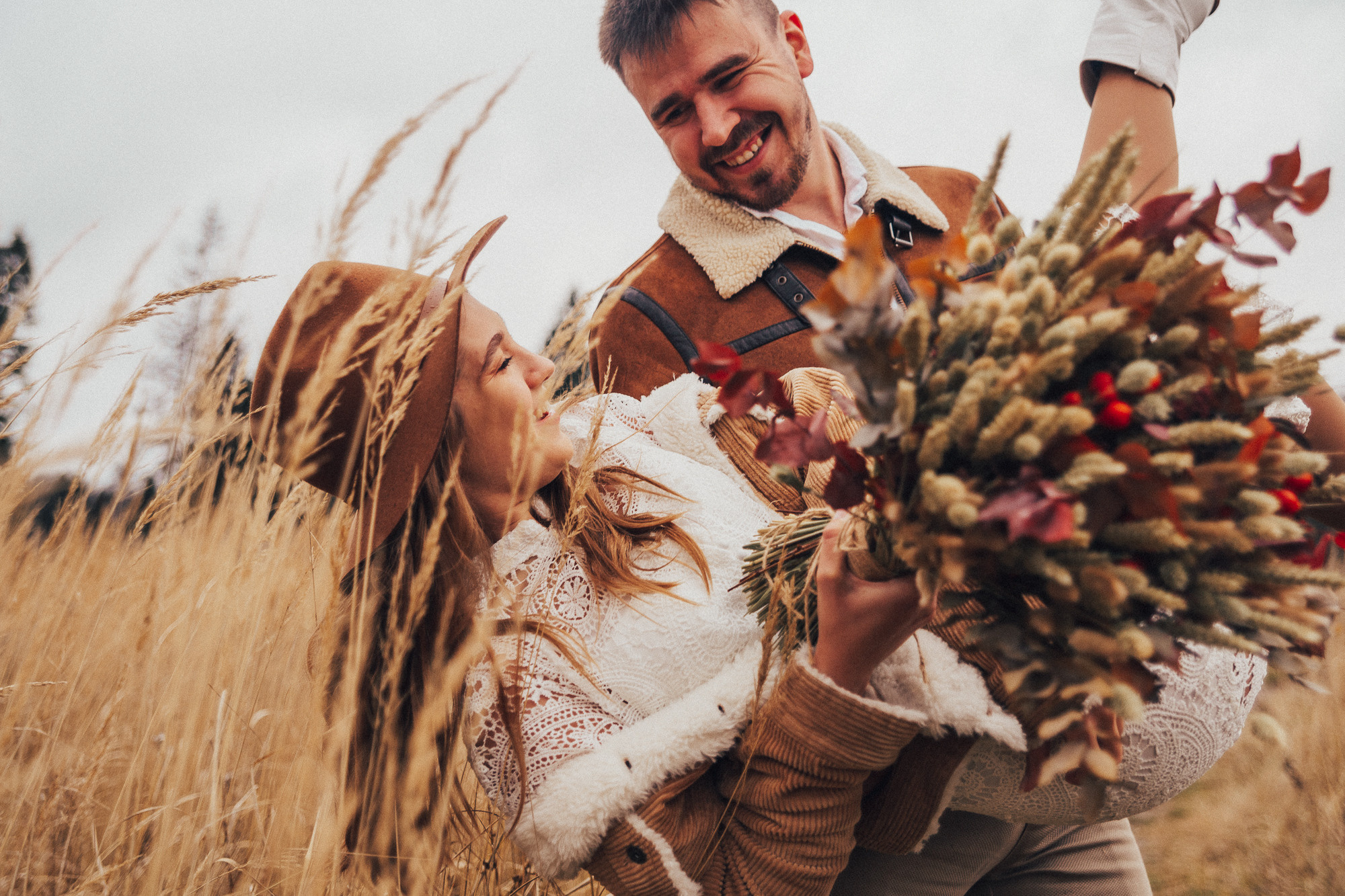 Леся Ваня. Лесная свадьба в ноябре. Свадебный, семейный и женский фотограф в Москве Аникина Ольга