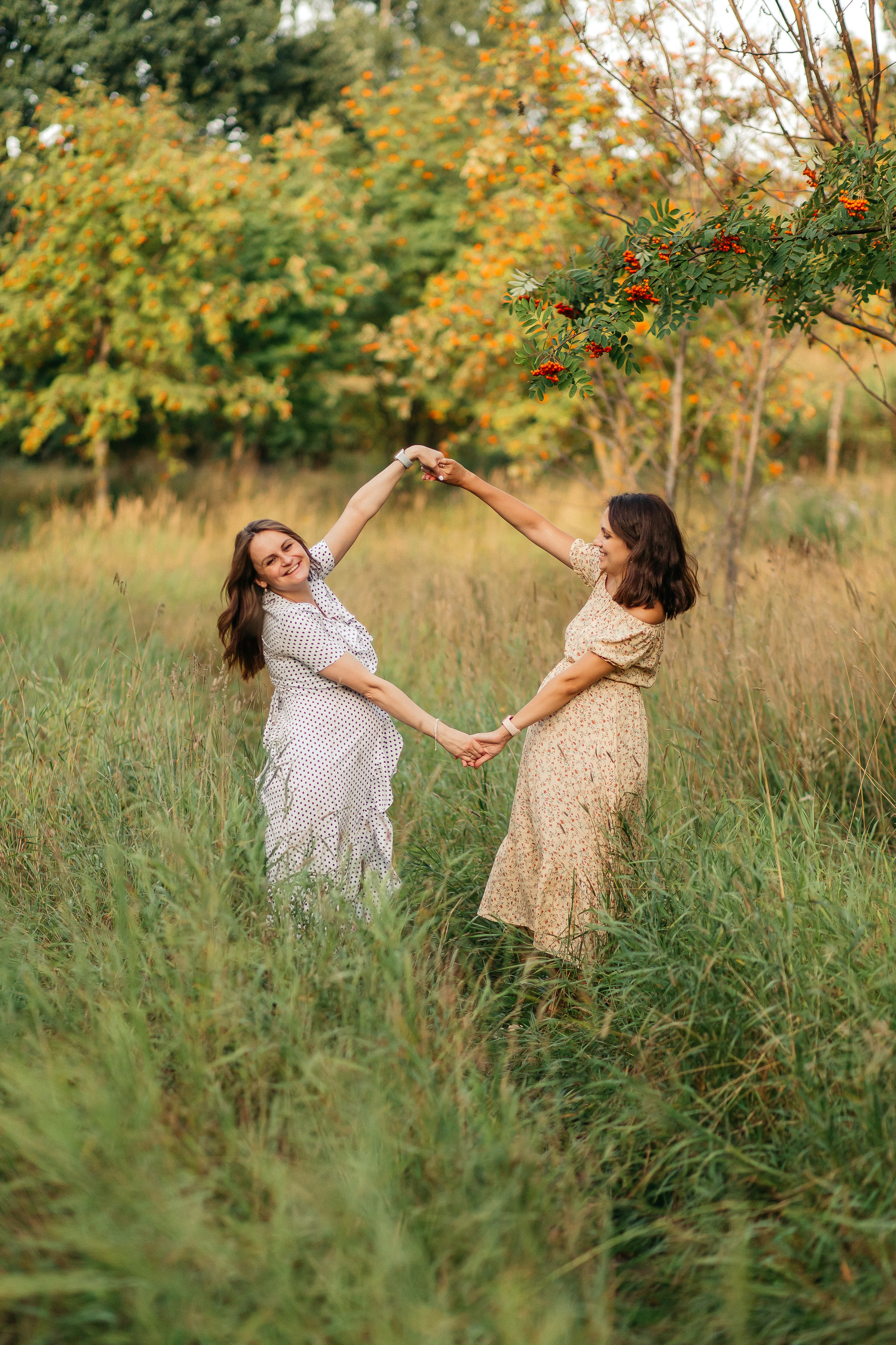 Двойная съемка беременности. Леся Макс и Наташа Игорь. Свадебный, семейный и женский фотограф в Москве Аникина Ольга