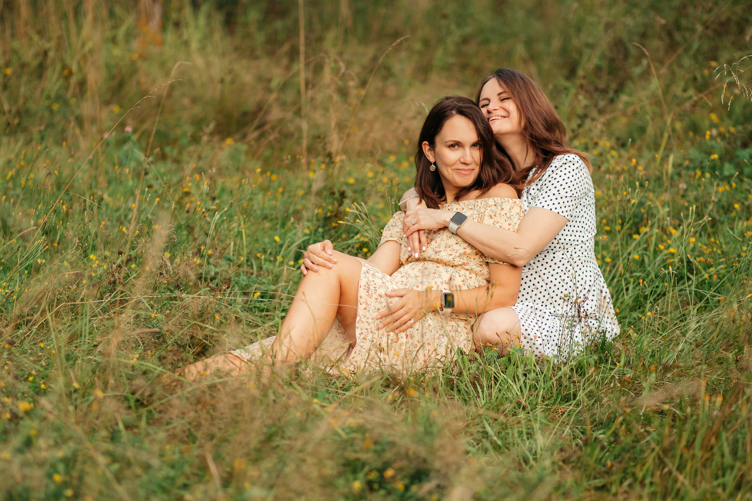 Двойная съемка беременности. Леся Макс и Наташа Игорь. Свадебный, семейный и женский фотограф в Москве Аникина Ольга