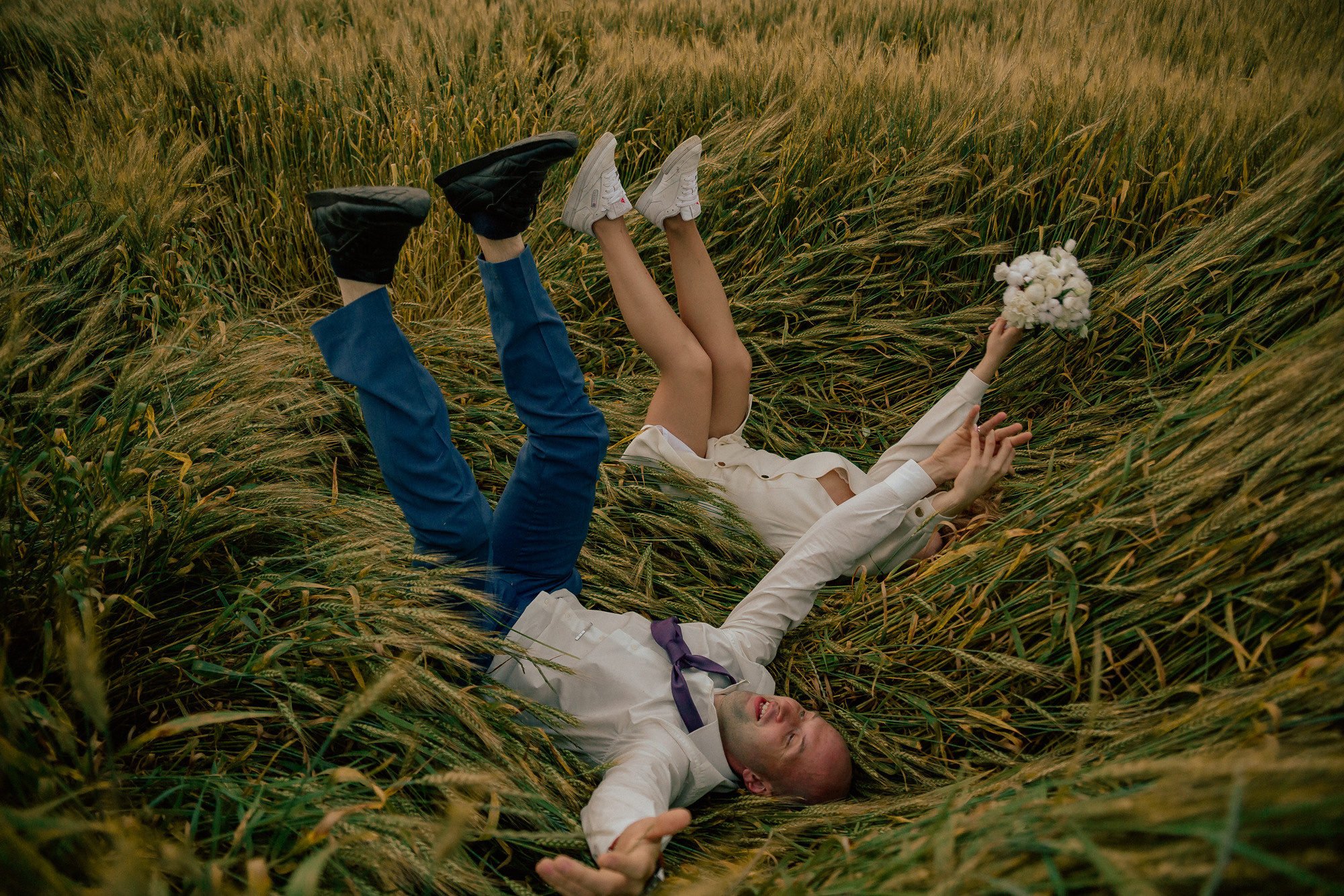 Маша Лёша. Свадьба в поле. Свадебный, семейный и женский фотограф в Москве Аникина Ольга