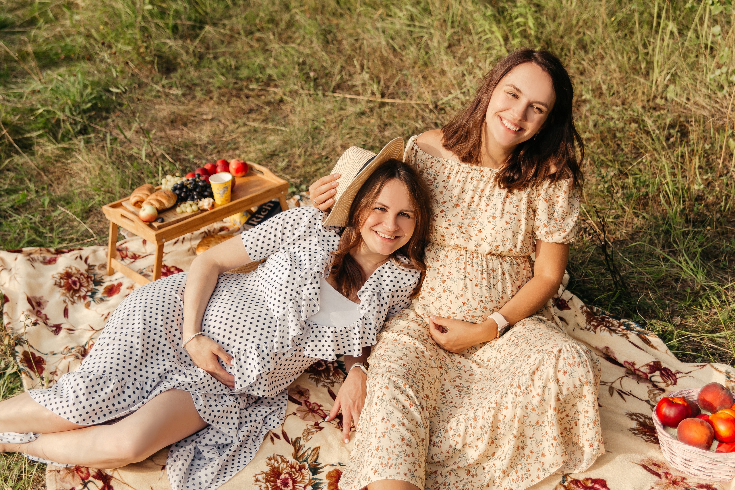 Двойная съемка беременности. Леся Макс и Наташа Игорь. Свадебный, семейный и женский фотограф в Москве Аникина Ольга