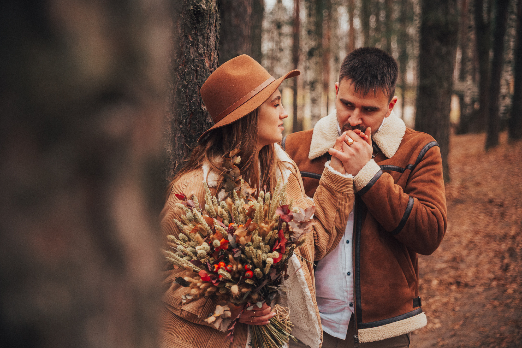 Леся Ваня. Лесная свадьба в ноябре. Свадебный, семейный и женский фотограф в Москве Аникина Ольга