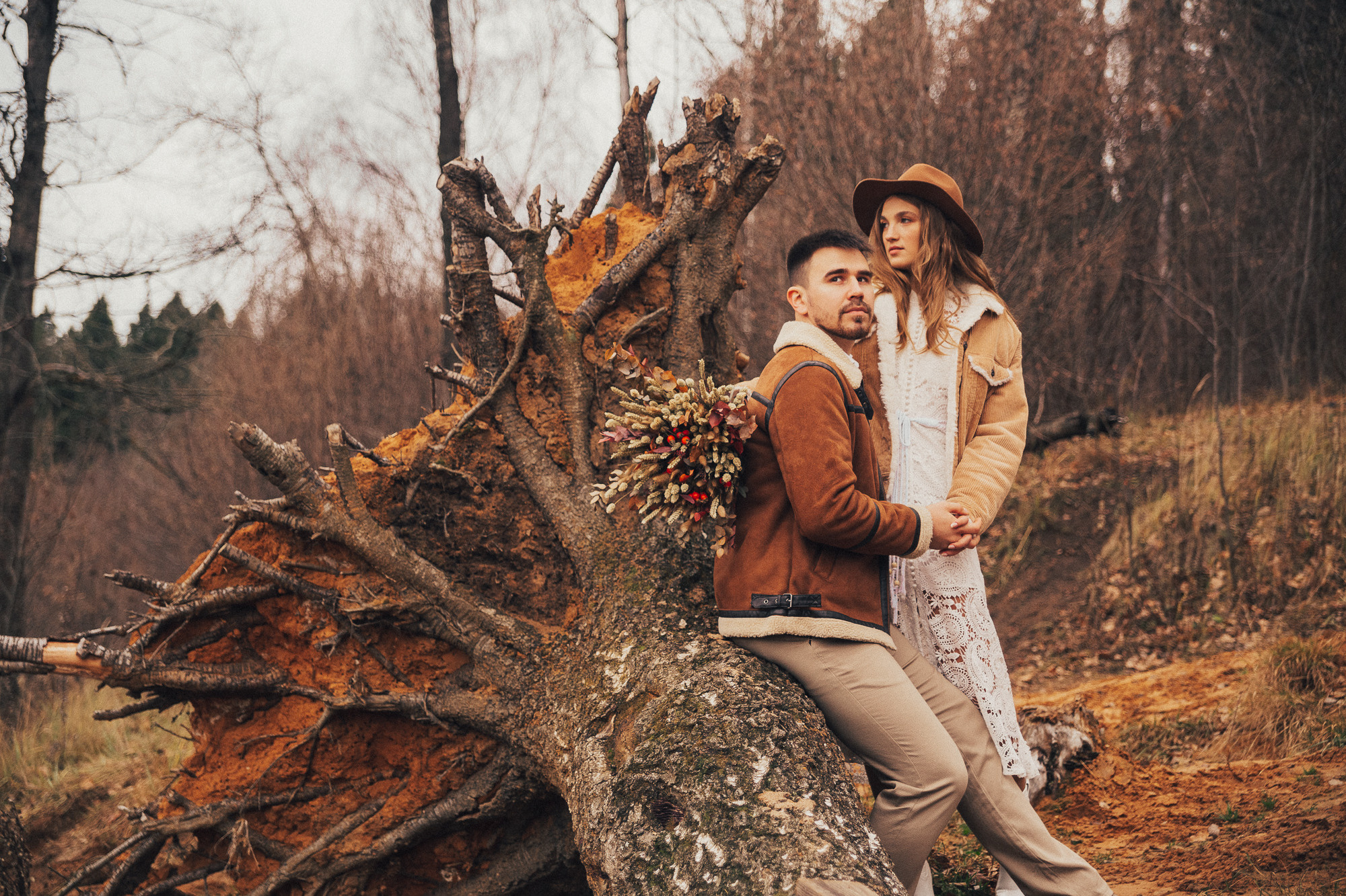 Леся Ваня. Лесная свадьба в ноябре. Свадебный, семейный и женский фотограф в Москве Аникина Ольга