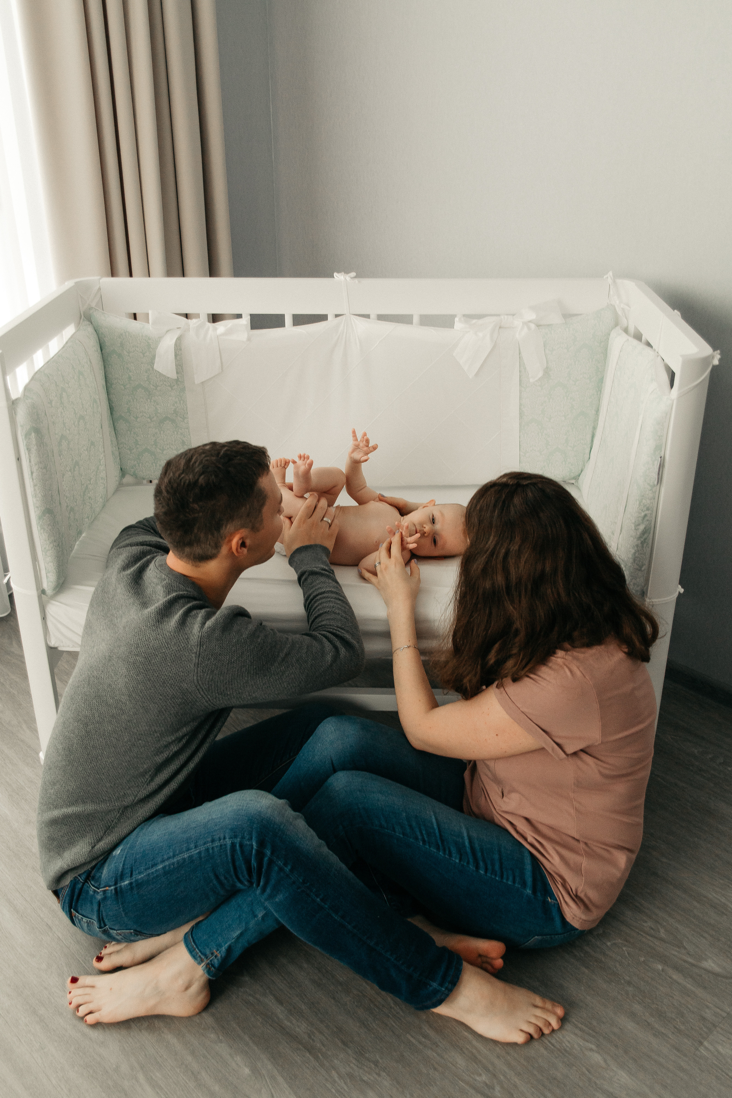 Настя Макс и Алиса. Домашняя уютная фотосессия. Свадебный, семейный и женский фотограф в Москве Аникина Ольга