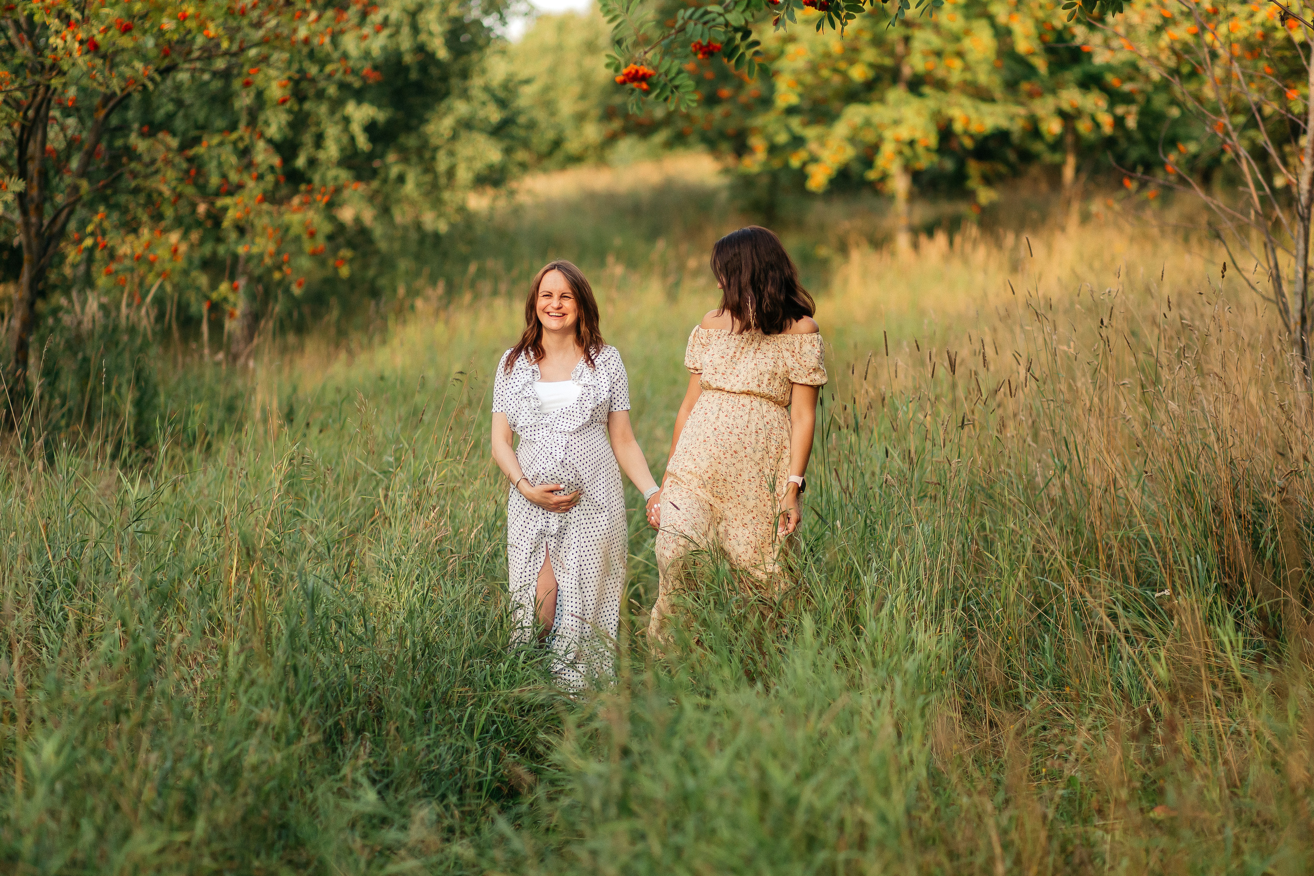 Двойная съемка беременности. Леся Макс и Наташа Игорь. Свадебный, семейный и женский фотограф в Москве Аникина Ольга