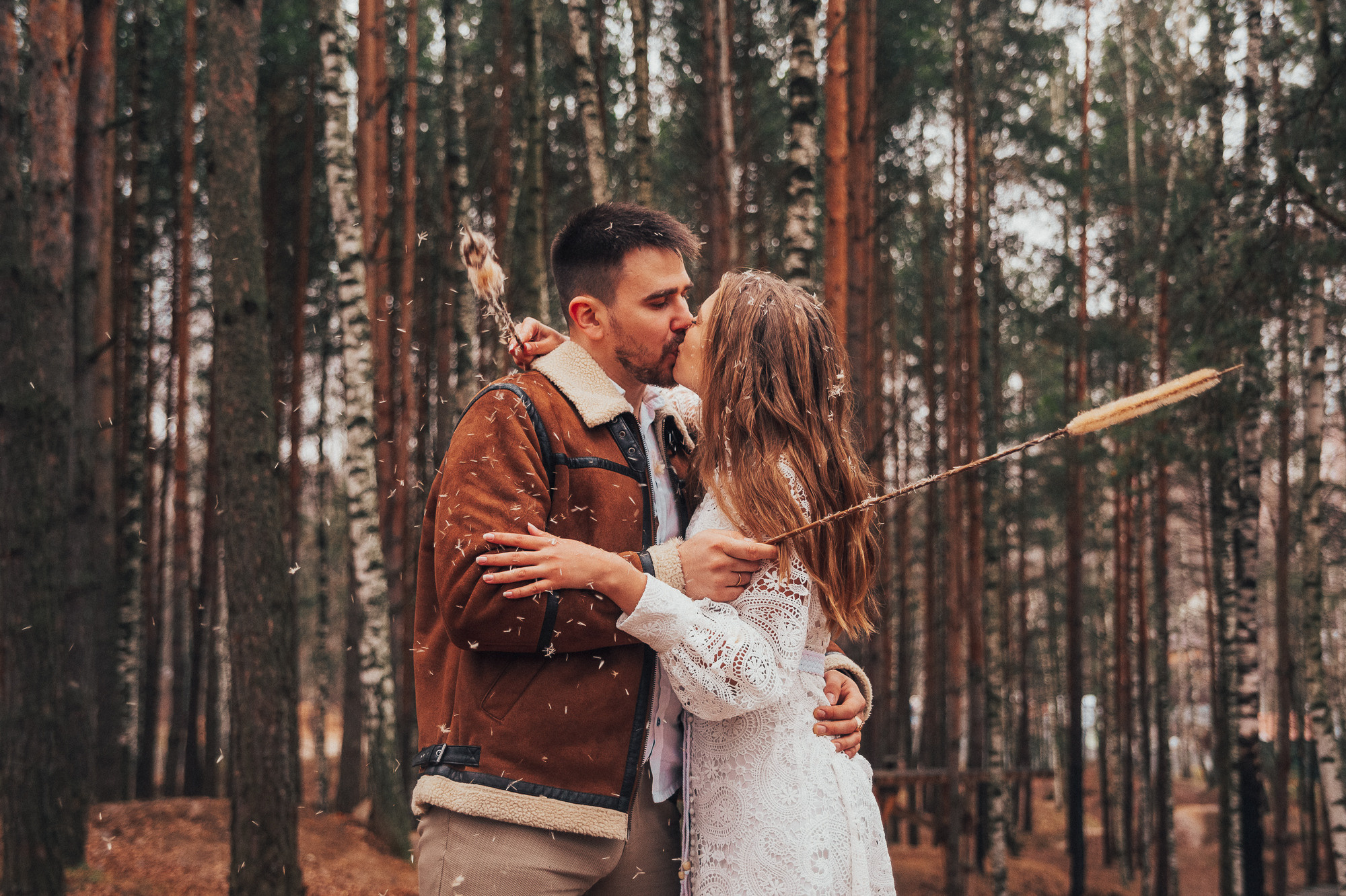 Леся Ваня. Лесная свадьба в ноябре. Свадебный, семейный и женский фотограф в Москве Аникина Ольга