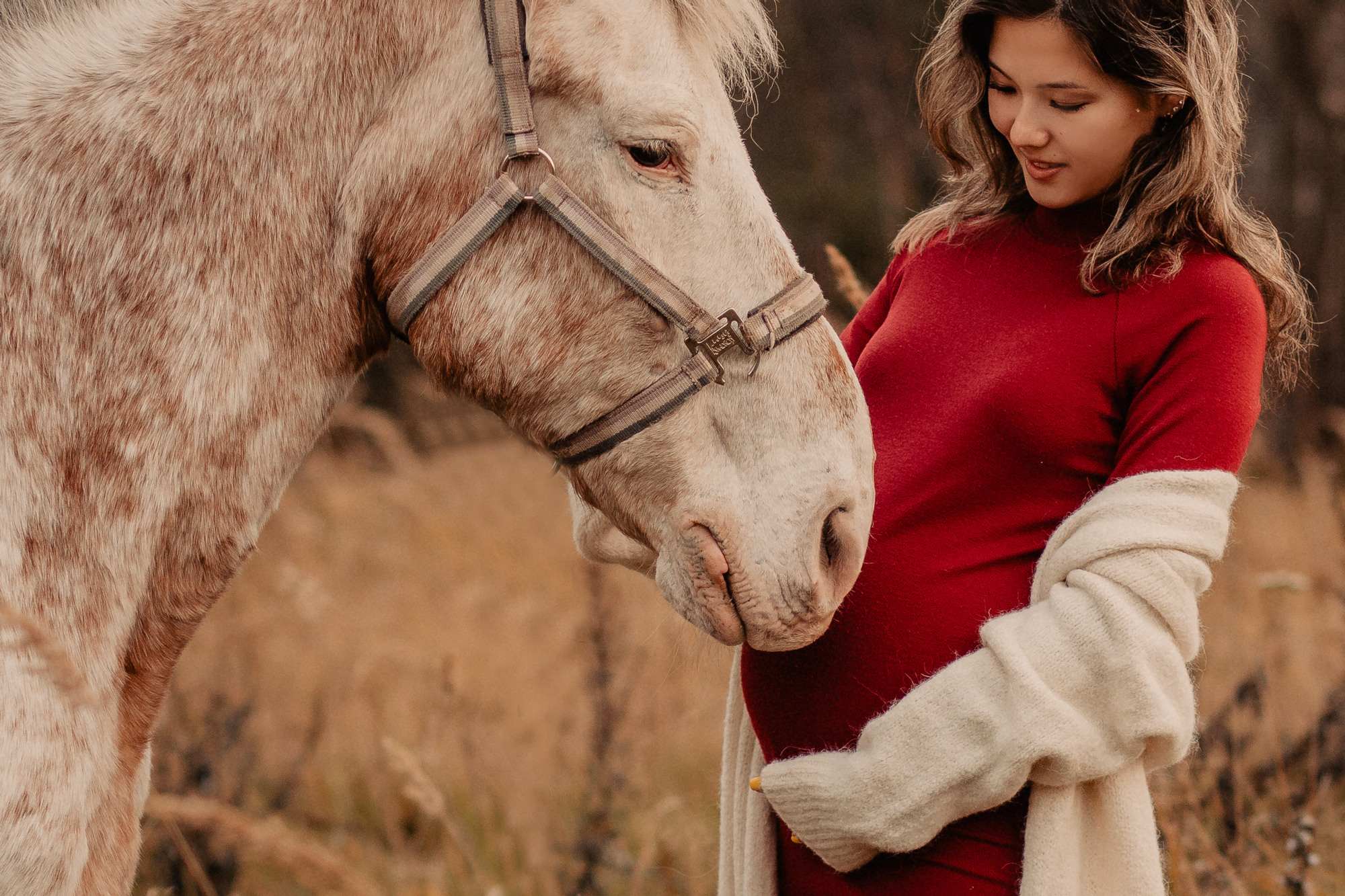 Даша Дима. Осенняя прогулка с конем. Свадебный, семейный и женский фотограф в Москве Аникина Ольга