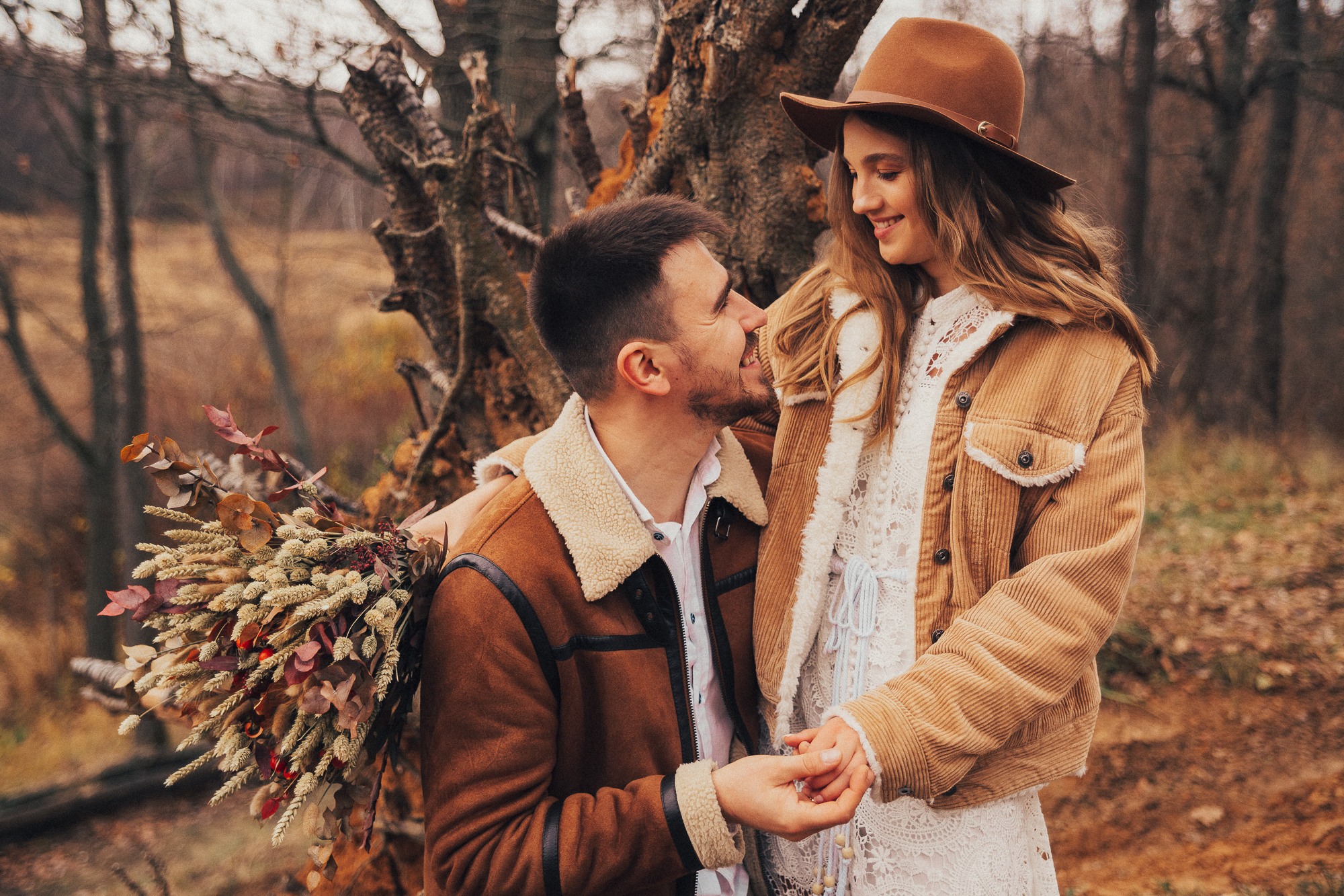 Леся Ваня. Лесная свадьба в ноябре. Свадебный, семейный и женский фотограф в Москве Аникина Ольга