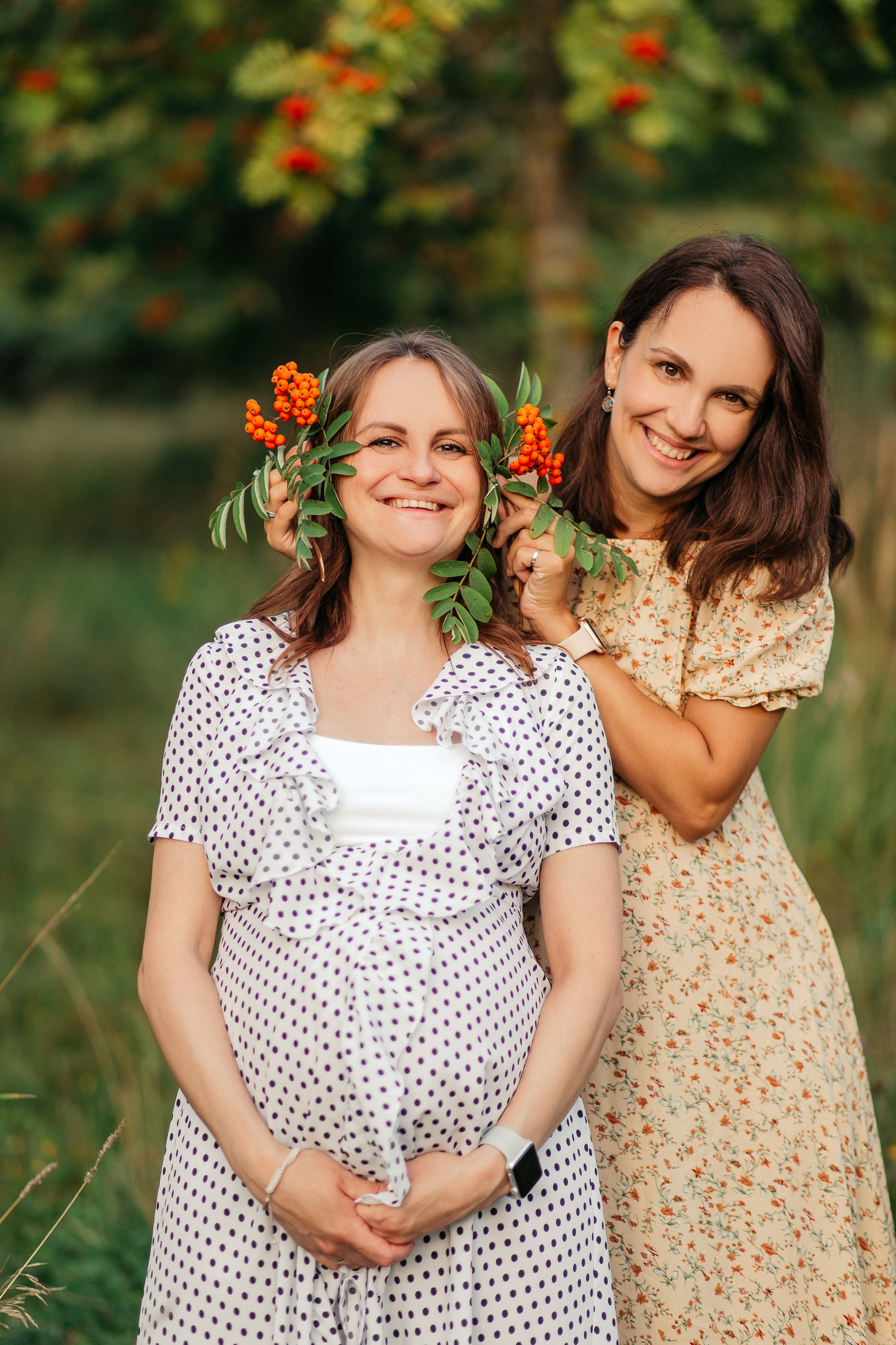 Двойная съемка беременности. Леся Макс и Наташа Игорь. Свадебный, семейный и женский фотограф в Москве Аникина Ольга