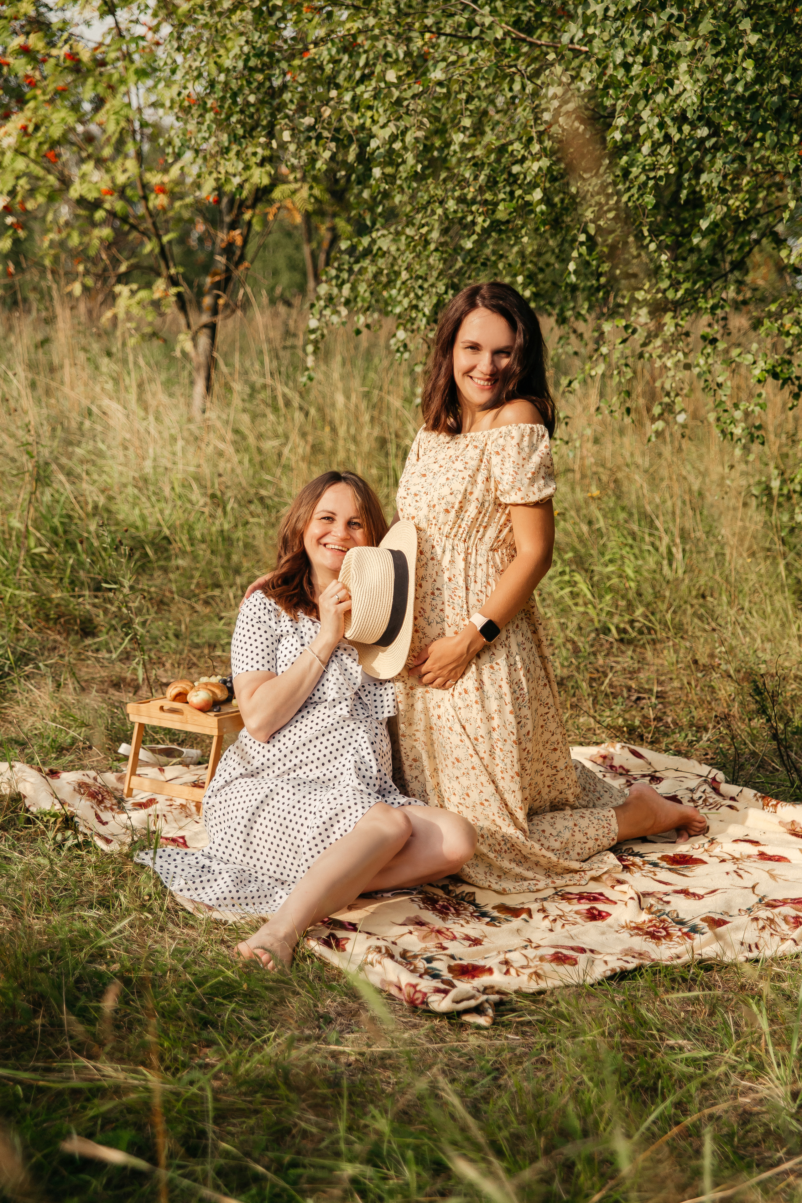 Двойная съемка беременности. Леся Макс и Наташа Игорь. Свадебный, семейный и женский фотограф в Москве Аникина Ольга