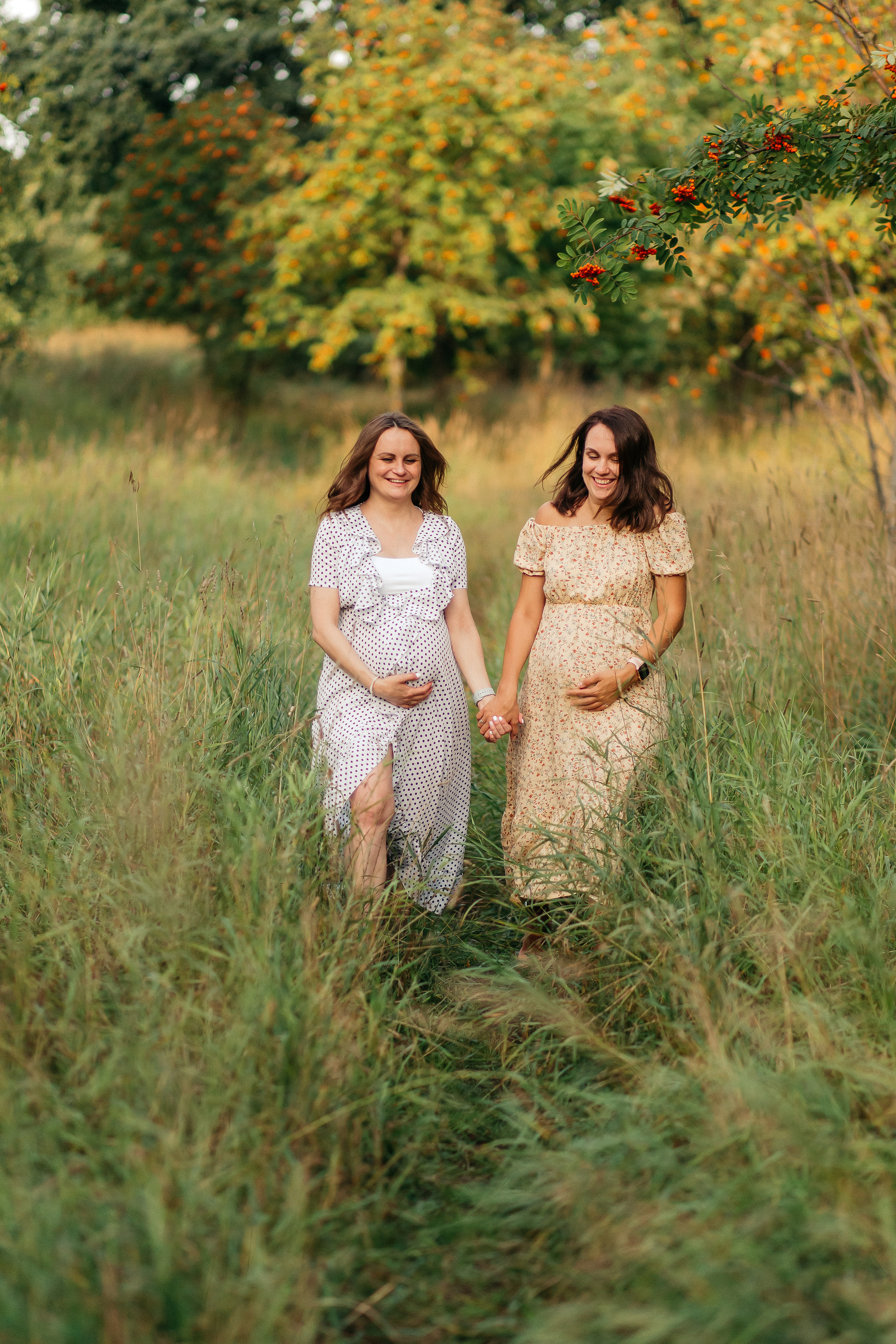 Двойная съемка беременности. Леся Макс и Наташа Игорь. Свадебный, семейный и женский фотограф в Москве Аникина Ольга