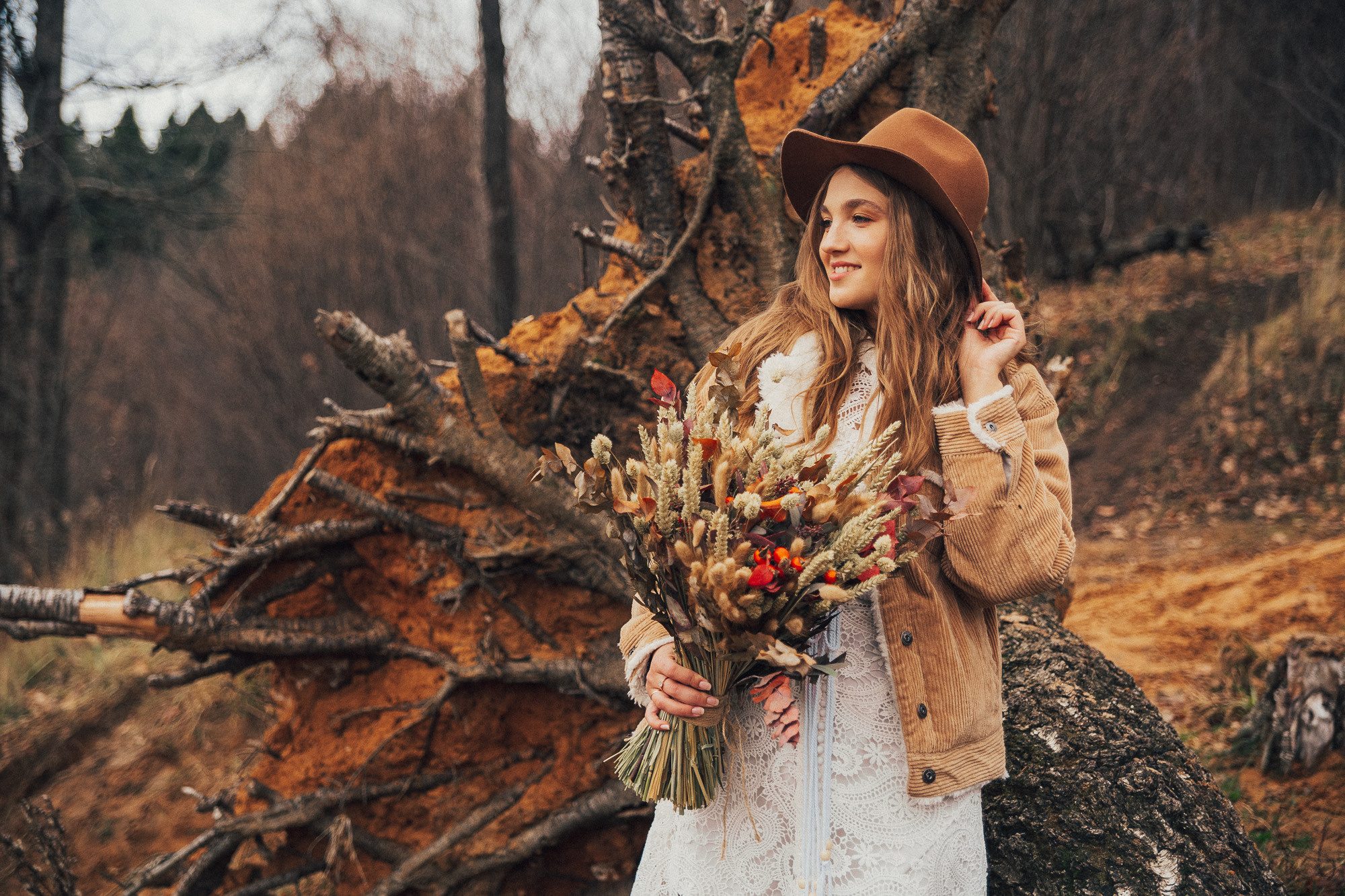 Леся Ваня. Лесная свадьба в ноябре. Свадебный, семейный и женский фотограф в Москве Аникина Ольга