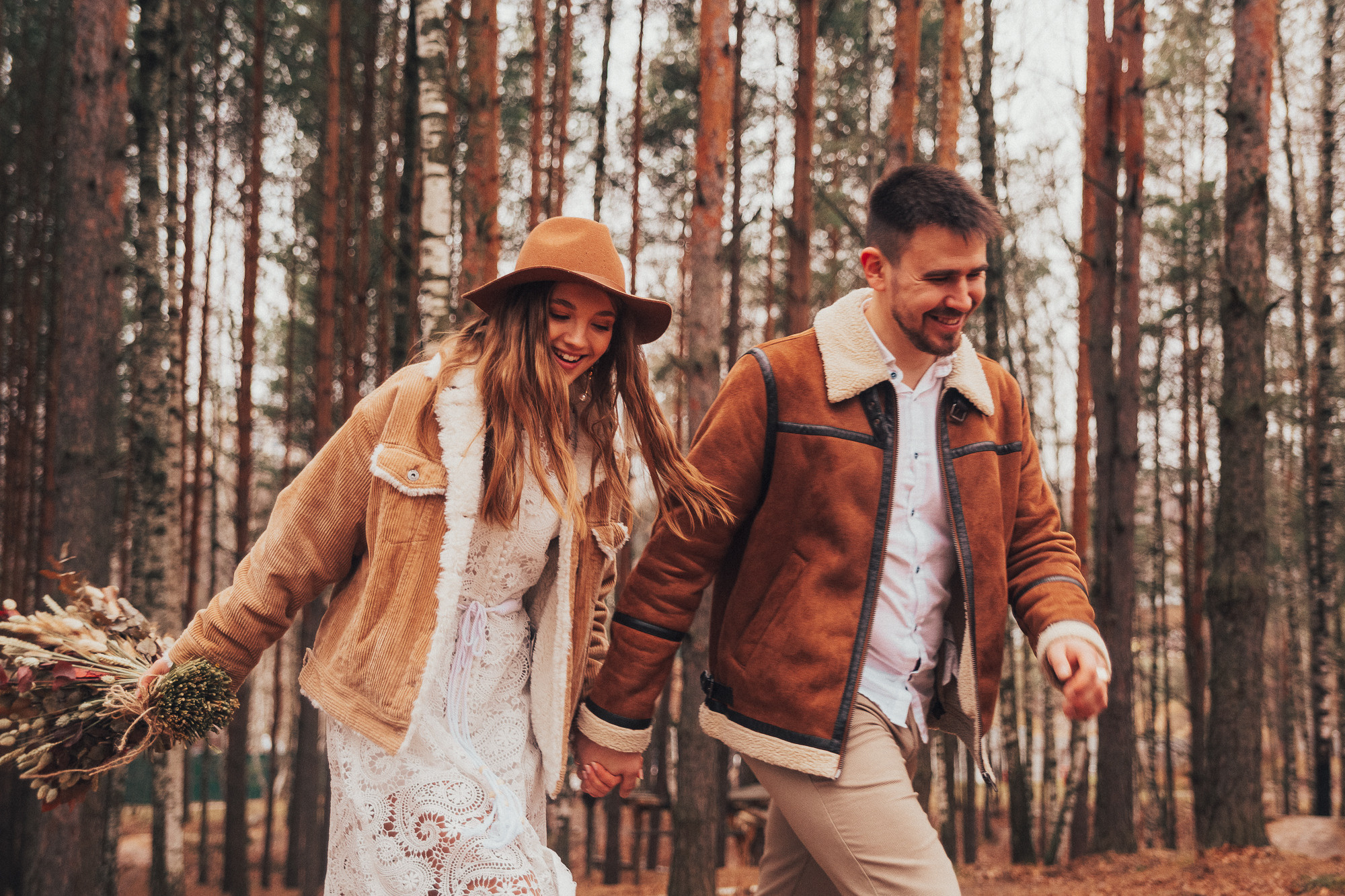 Леся Ваня. Лесная свадьба в ноябре. Свадебный, семейный и женский фотограф в Москве Аникина Ольга