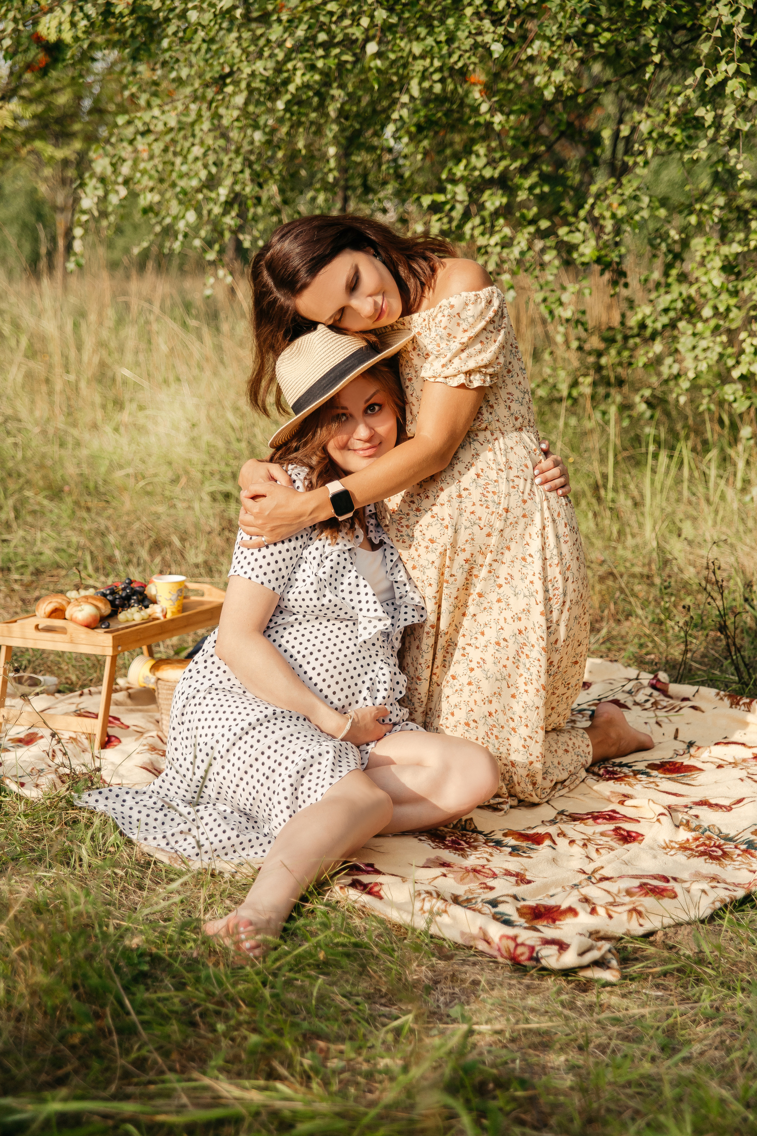 Двойная съемка беременности. Леся Макс и Наташа Игорь. Свадебный, семейный и женский фотограф в Москве Аникина Ольга