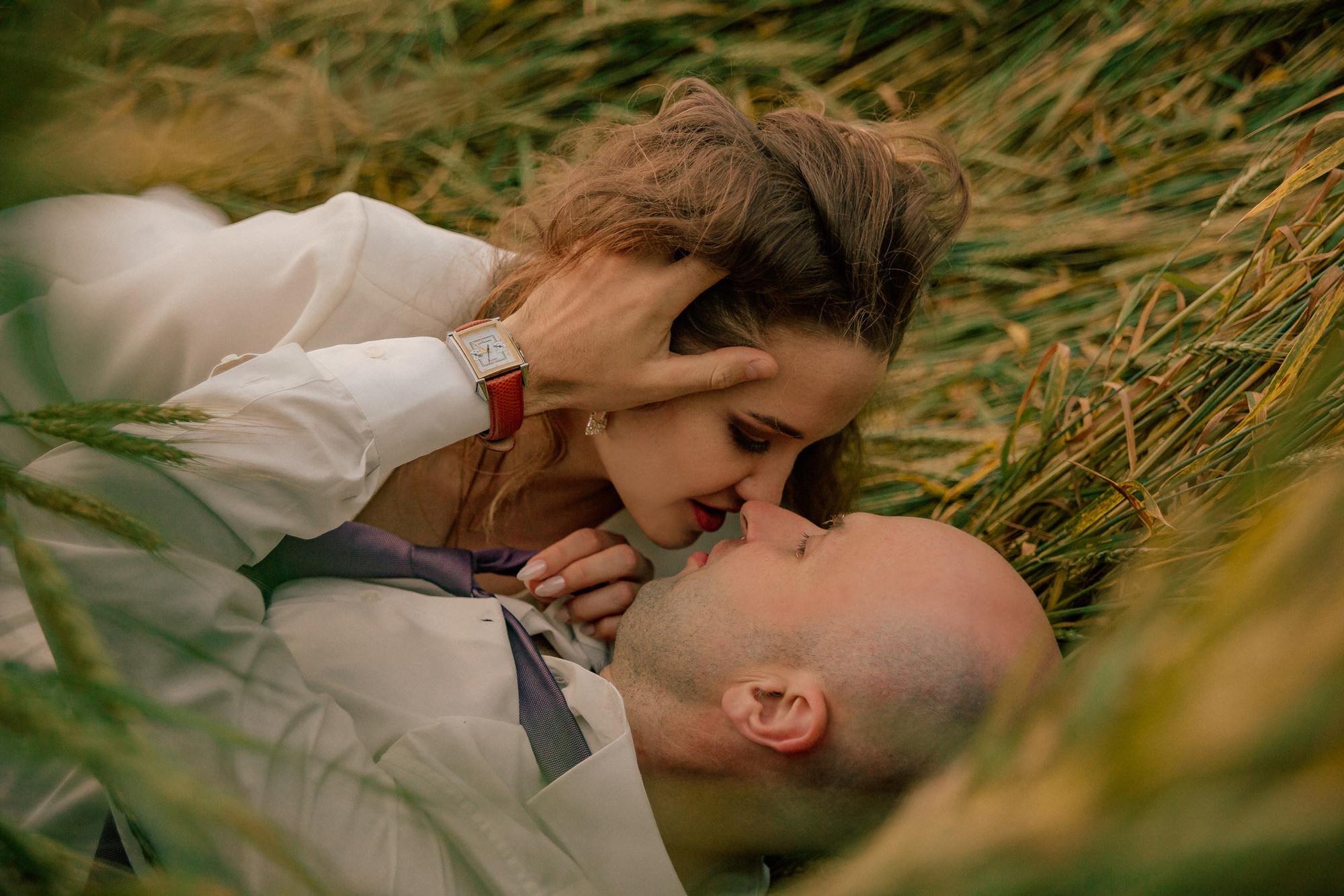 Маша Лёша. Свадьба в поле. Свадебный, семейный и женский фотограф в Москве Аникина Ольга