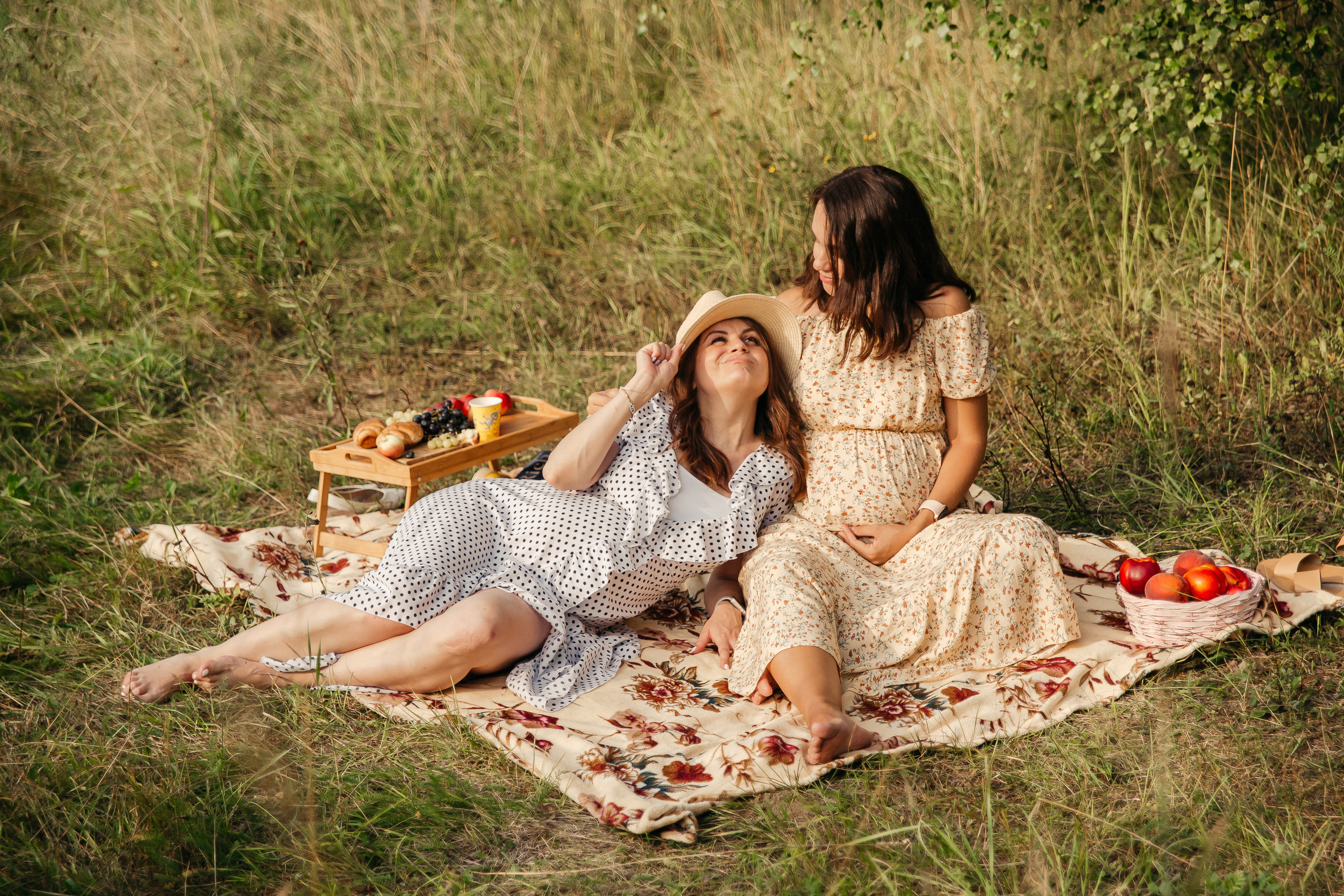 Двойная съемка беременности. Леся Макс и Наташа Игорь. Свадебный, семейный и женский фотограф в Москве Аникина Ольга